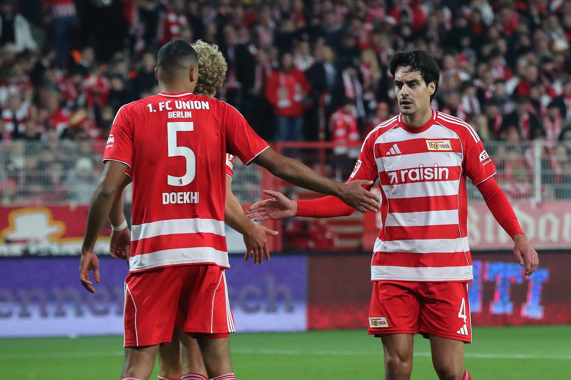 Danilho Doekhi (l.) und Diogo Leite gelten in diesem Winter – mal wieder – als Abgangskandidaten beim 1. FC Union Berlin.