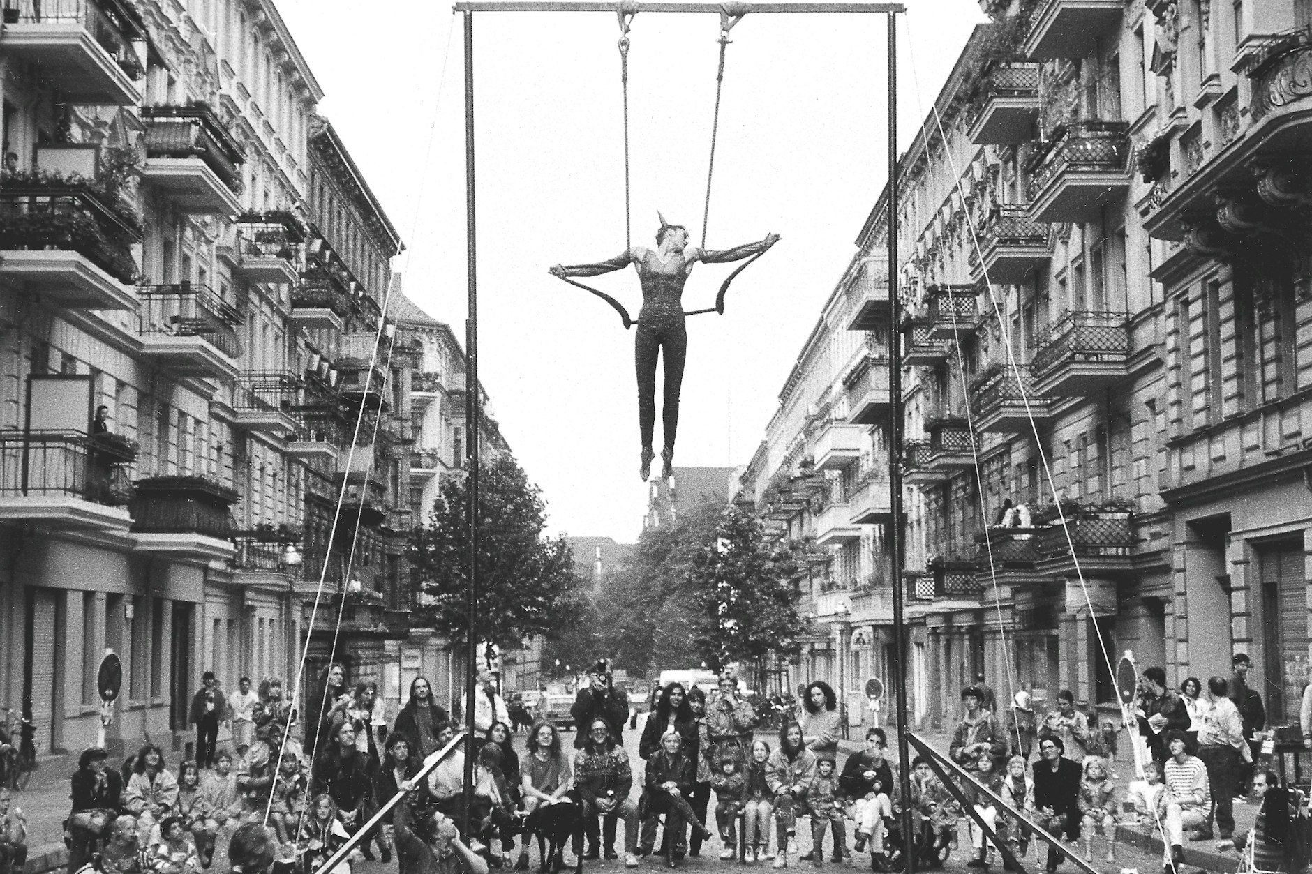 Bei einem Straßenfest in der Fidicinstraße in den frühen 1980er-Jahren.