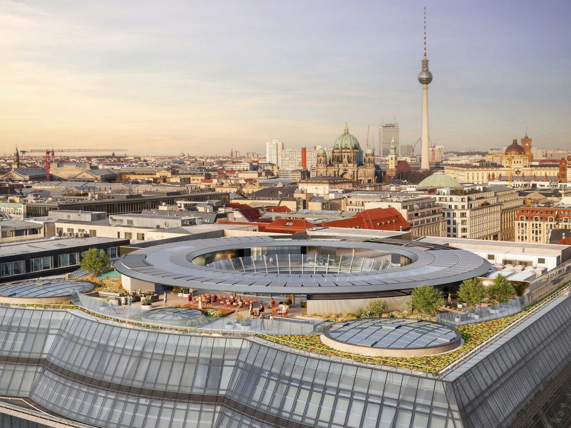 So sieht die Visualisierung für die Dachterrasse des Lumina aus, das neue Galerie Lafayette.