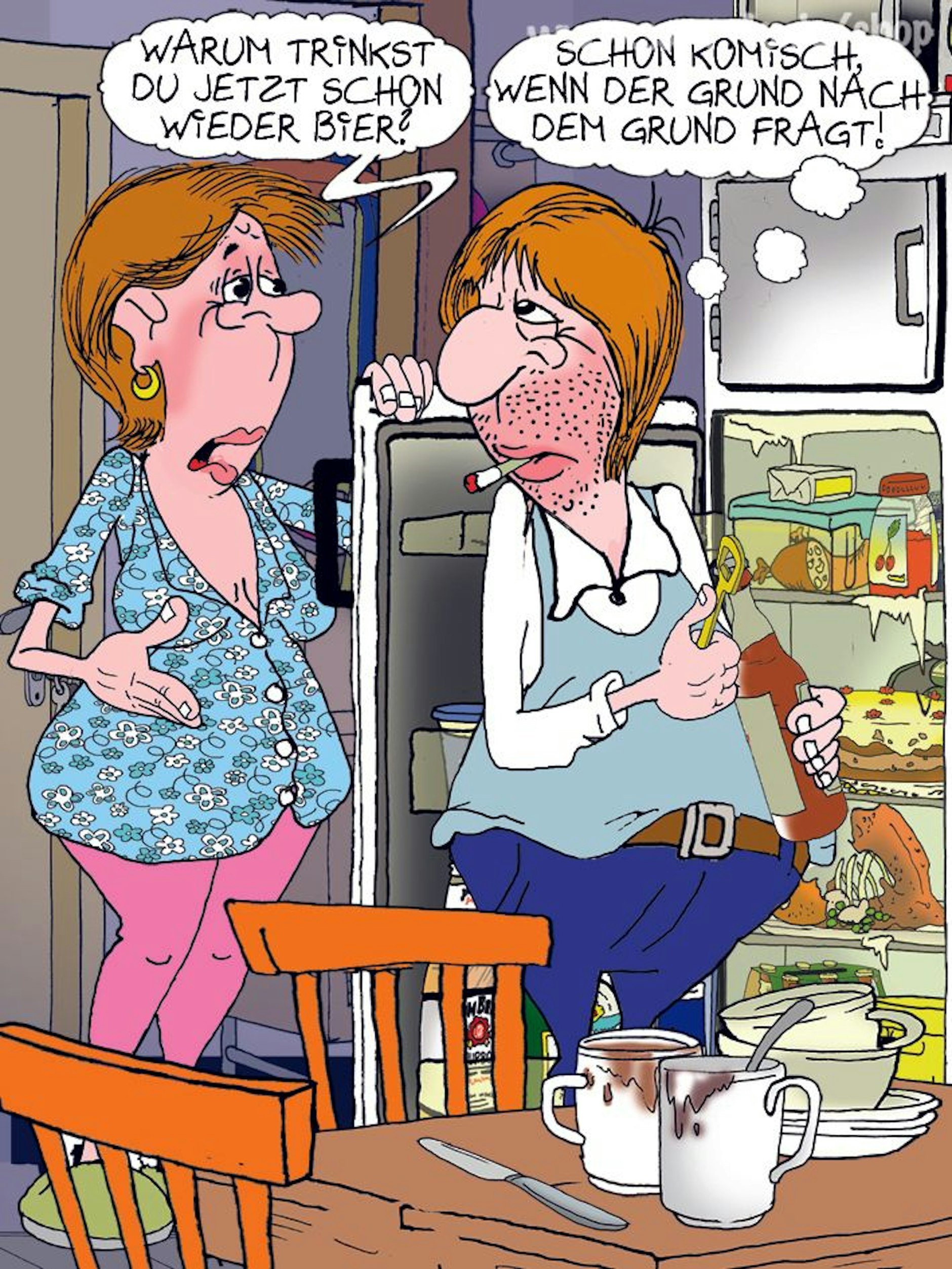 Der Cartoon des Tages kommt jeden Tag von unserem Zeichner Sam Paff aus Berlin.