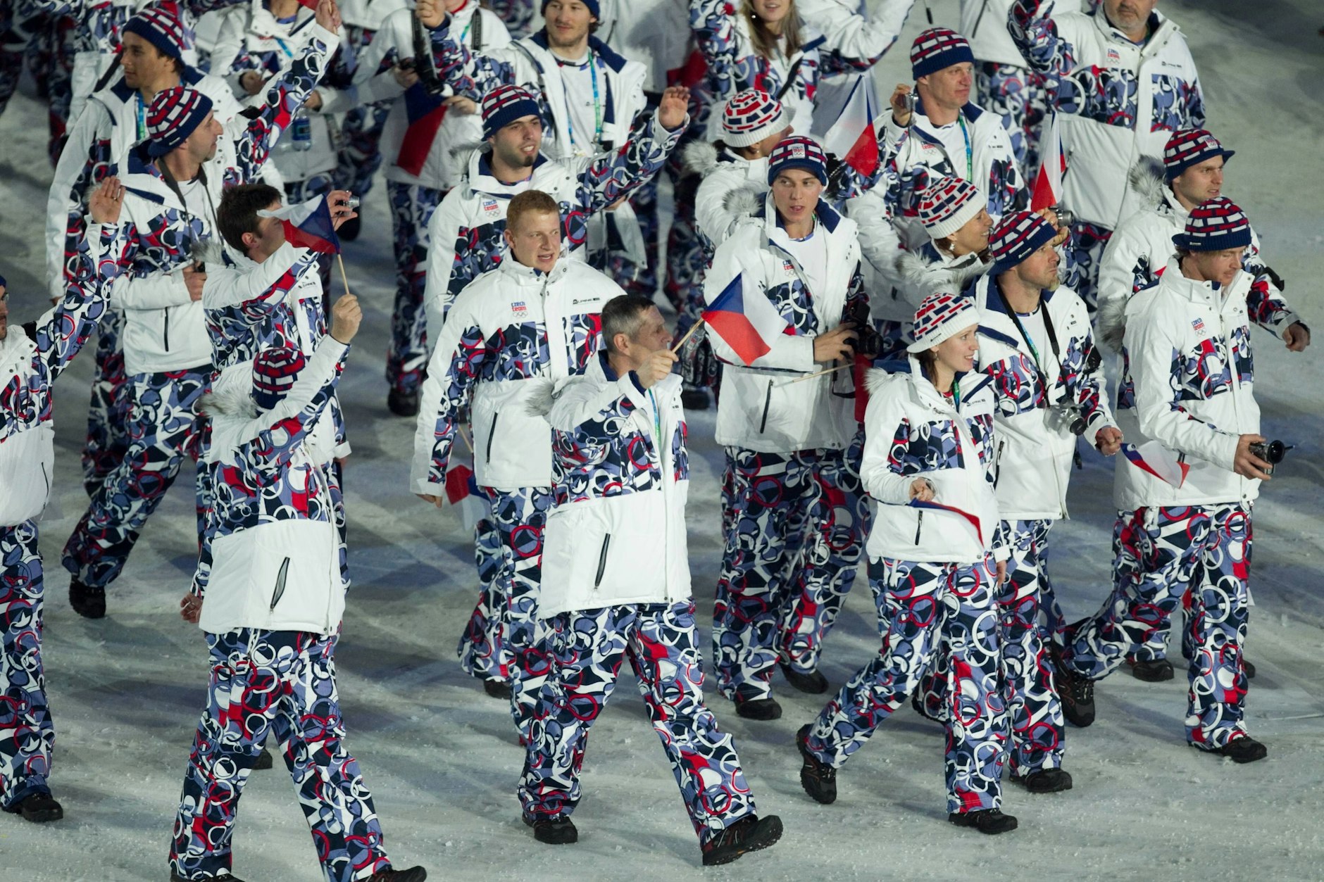 Das tschechische Team setzte bei den Winterspielen 2010 auf ein extrem auffälliges Muster.
