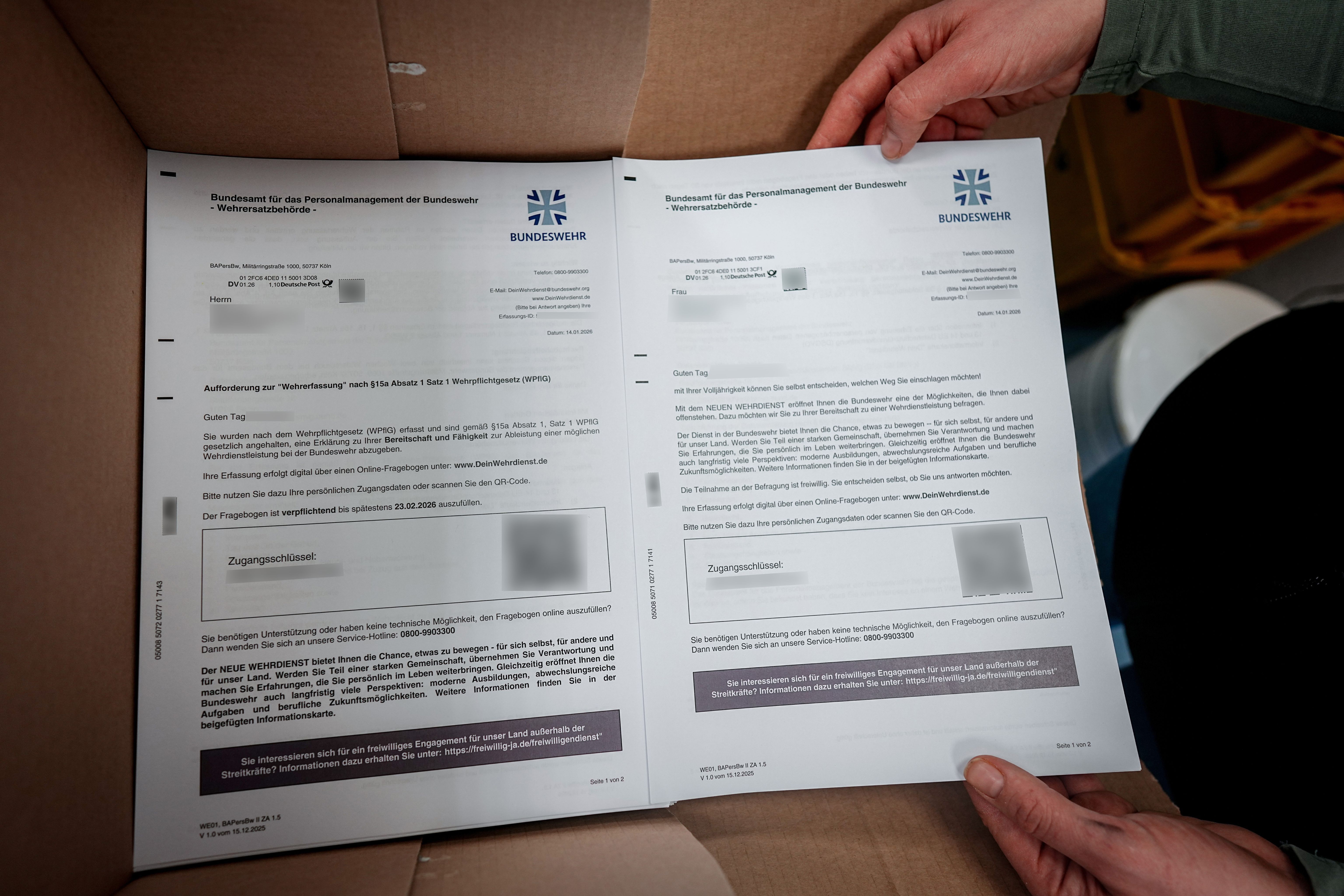 Bundeswehr startet neuen Wehrdienst: Fragebögen werden seit heute verschickt
