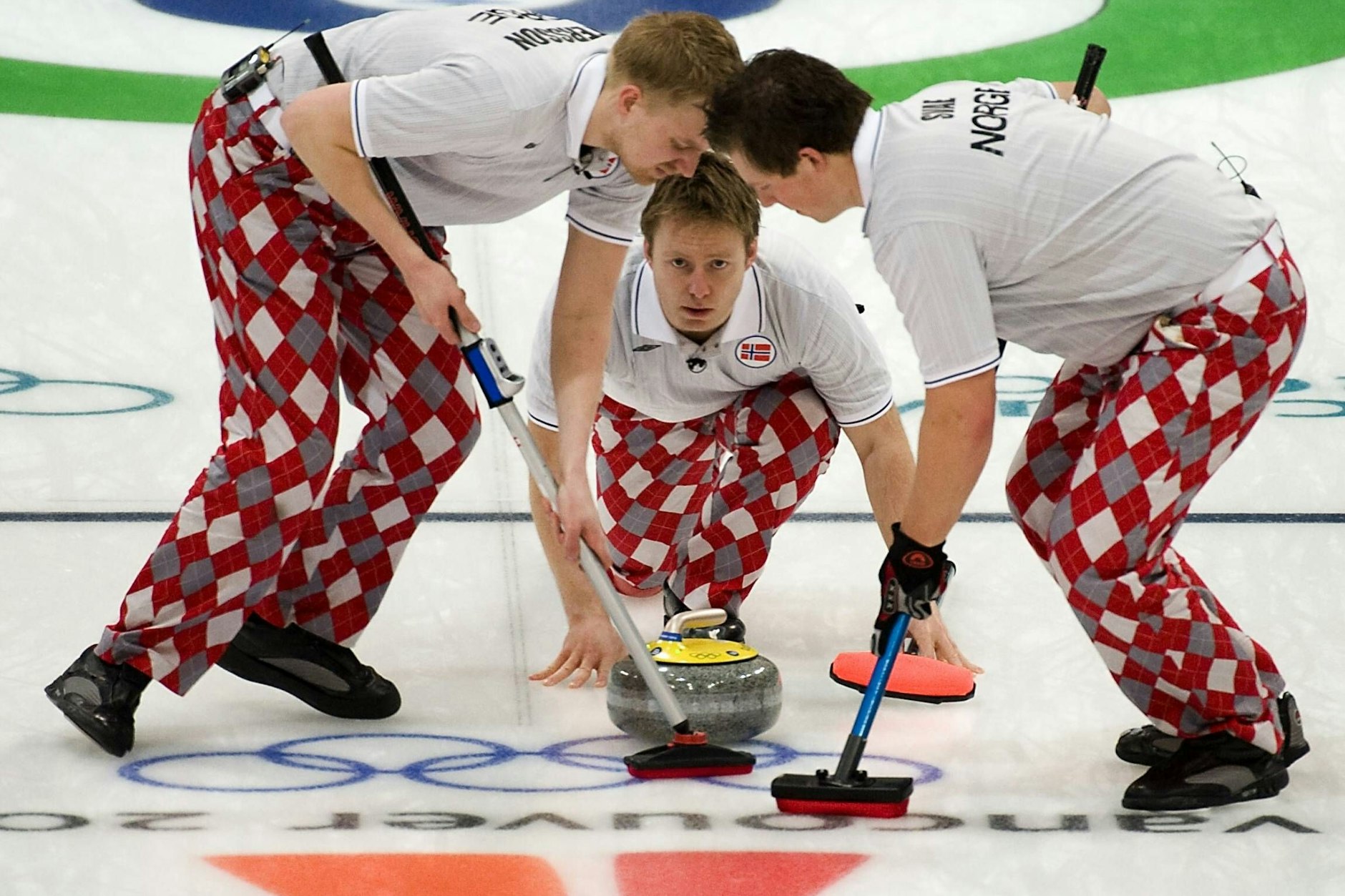 Auffälliges Karomuster bei den Winterspielen 2010 in Vancouver