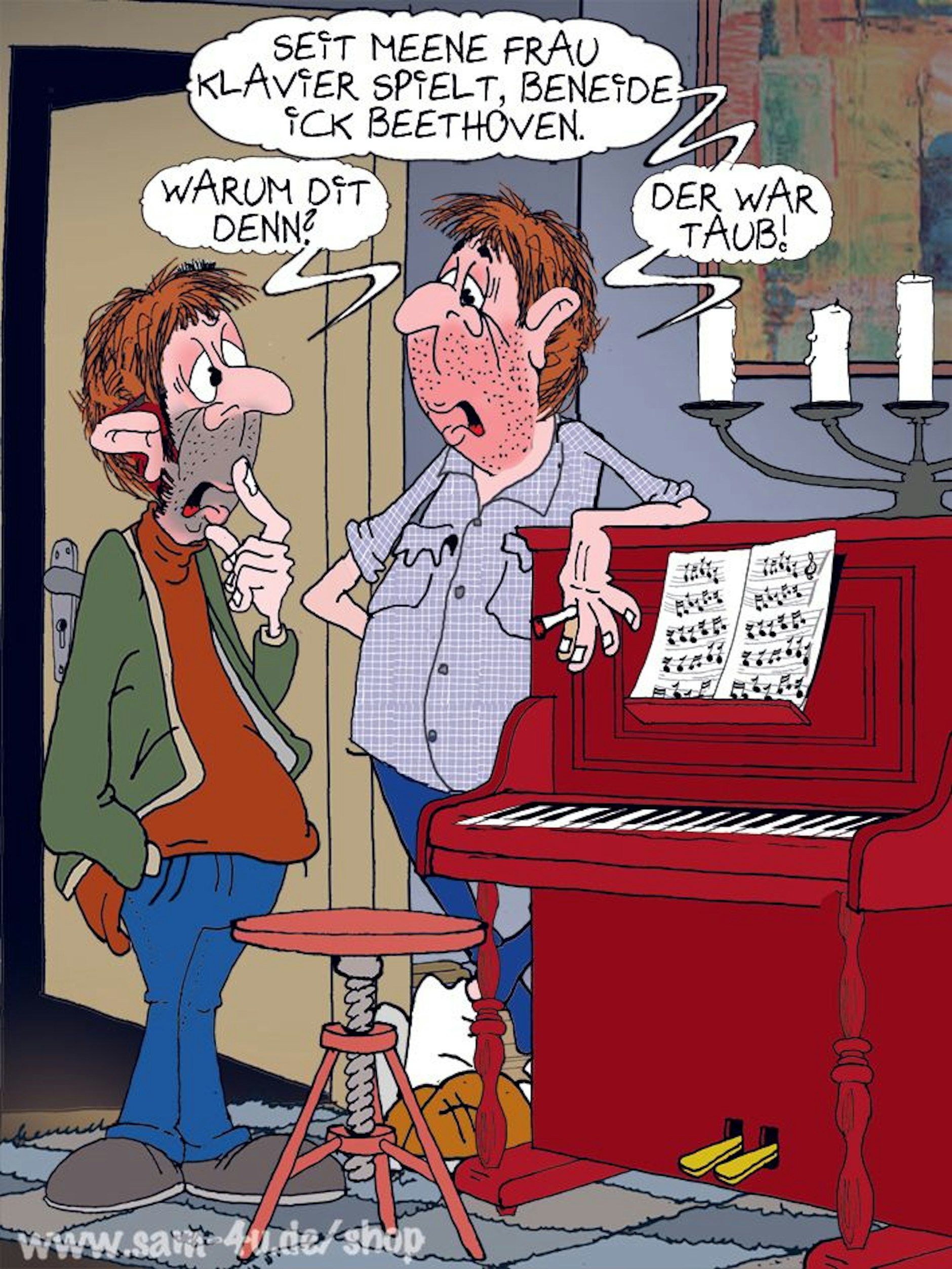 Der Cartoon des Tages kommt jeden Tag von unserem Zeichner Sam Paff aus Berlin.