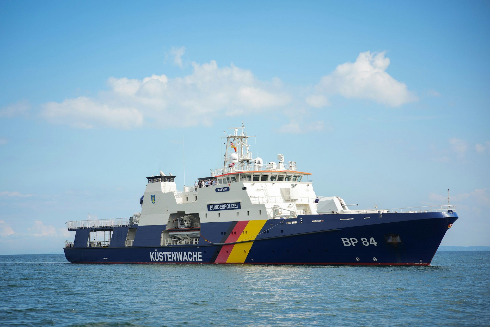 Die Bundespolizei ist wegen russischer Schiffe auf der Ostsee unterwegs.