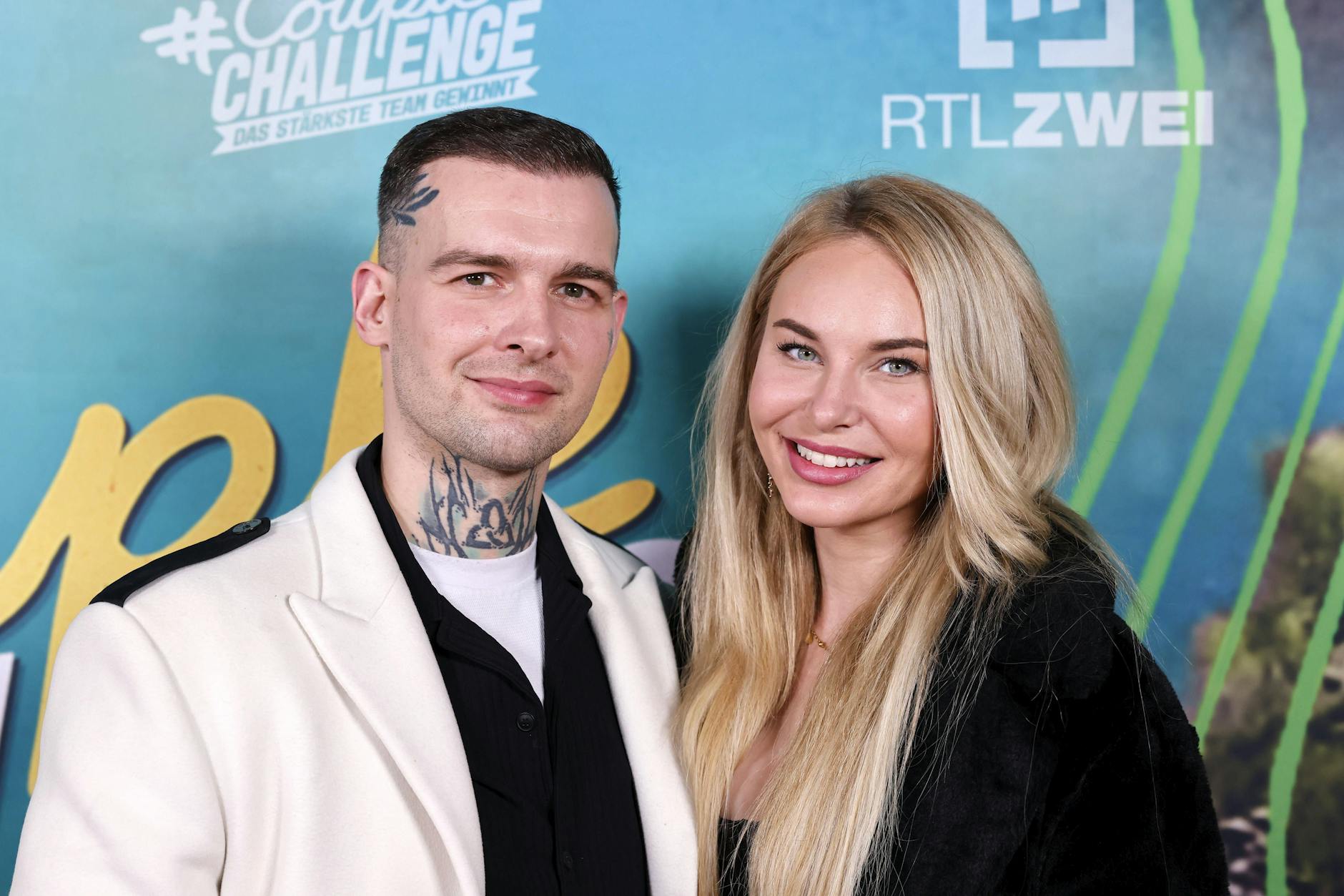 Eric Stehfest und Franziska Temme bei der Premiere des Reality-Formats „Couple Challenge“.