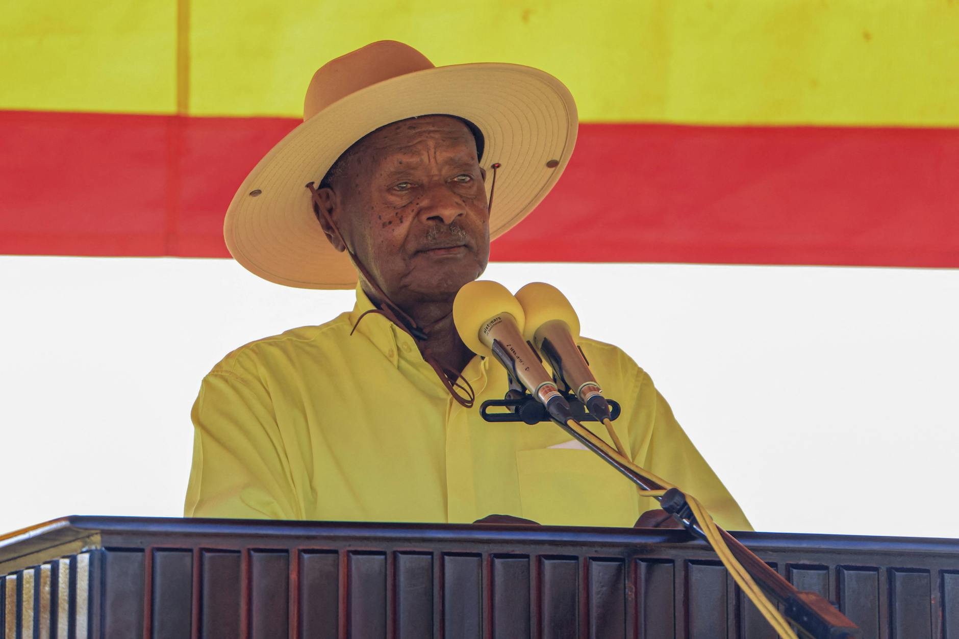 Der Präsident Ugandas, Yoweri Museveni