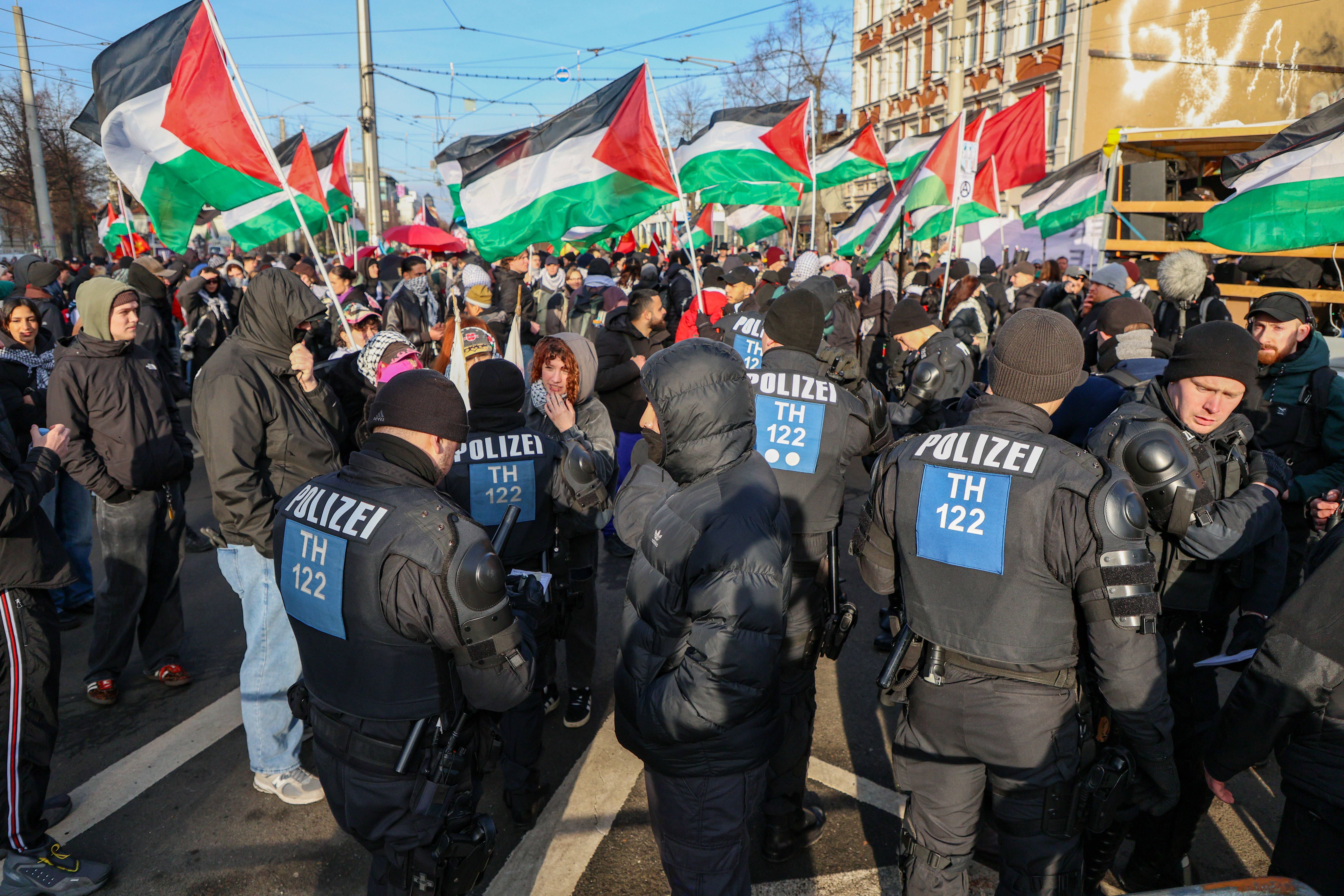 Image - Nahost-Demonstrationen: Linke Lager stehen sich in Leipzig gegenüber
