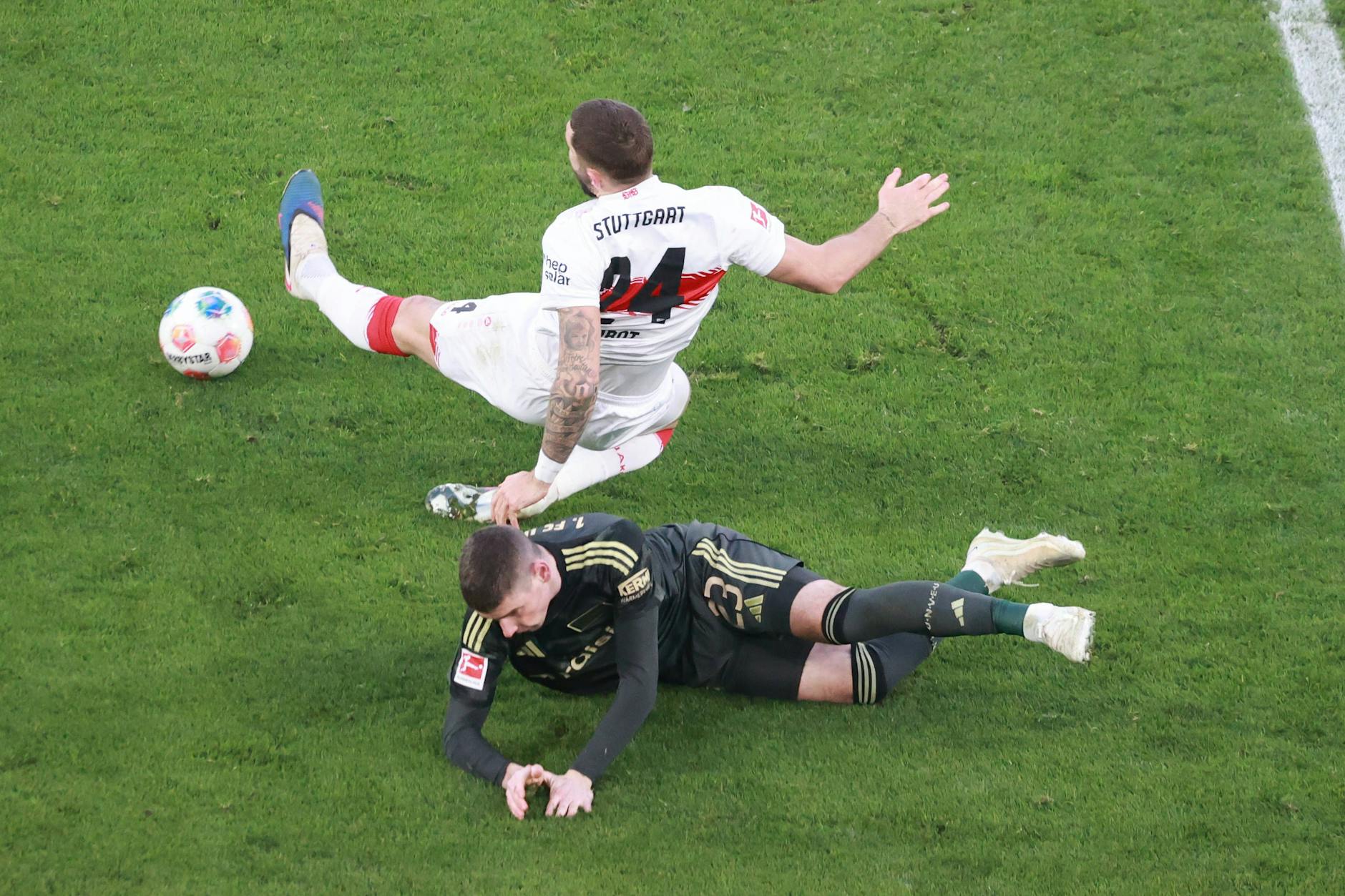Union-Stürmer Andrej Ilic schoss zwar in Stuttgart nicht sein erstes Saisontor, warf sich aber in jedem Zweikampf.