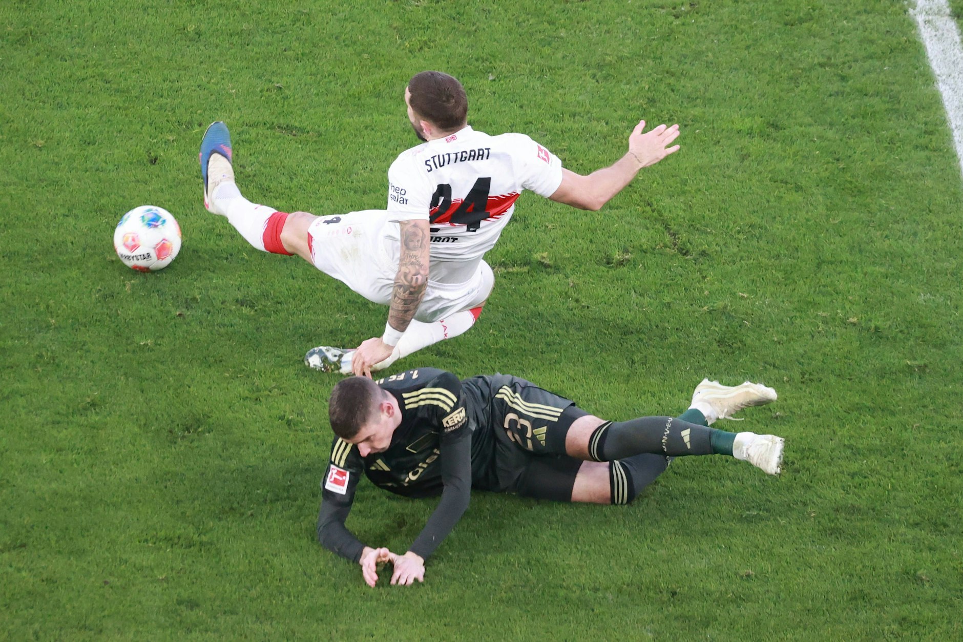 Union-Stürmer Andrej Ilic schoss zwar in Stuttgart nicht sein erstes Saisontor, warf sich aber in jedem Zweikampf.