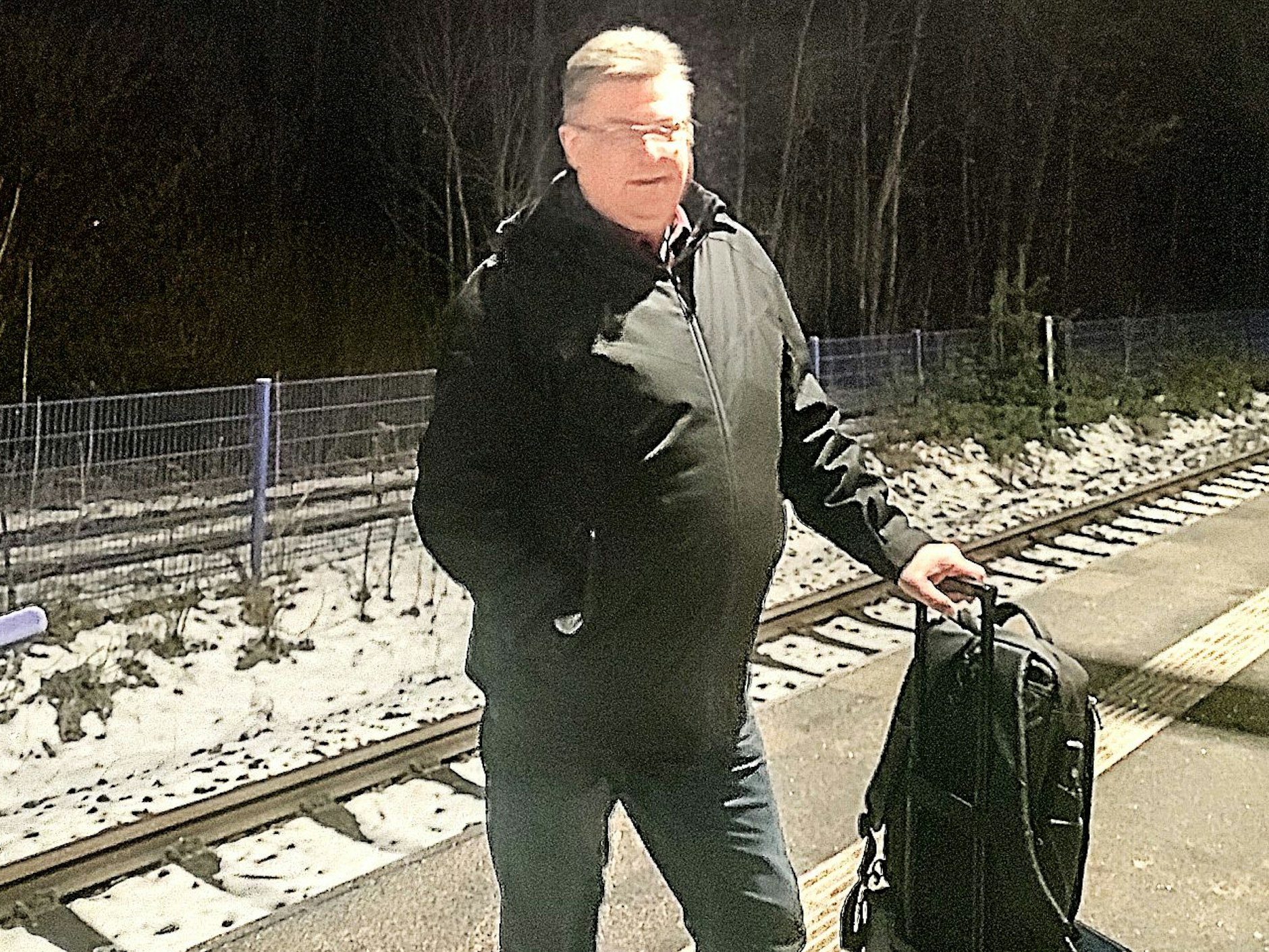 Thoralf Brandt am Bahnhof Zühlsdorf