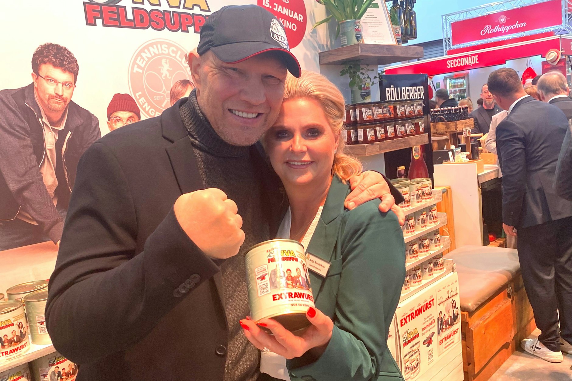 Box-Legende Axdel Schulz und DDR-Suppenfrau Antje Mandelkow machen bald gemeinsame Sache im TV.