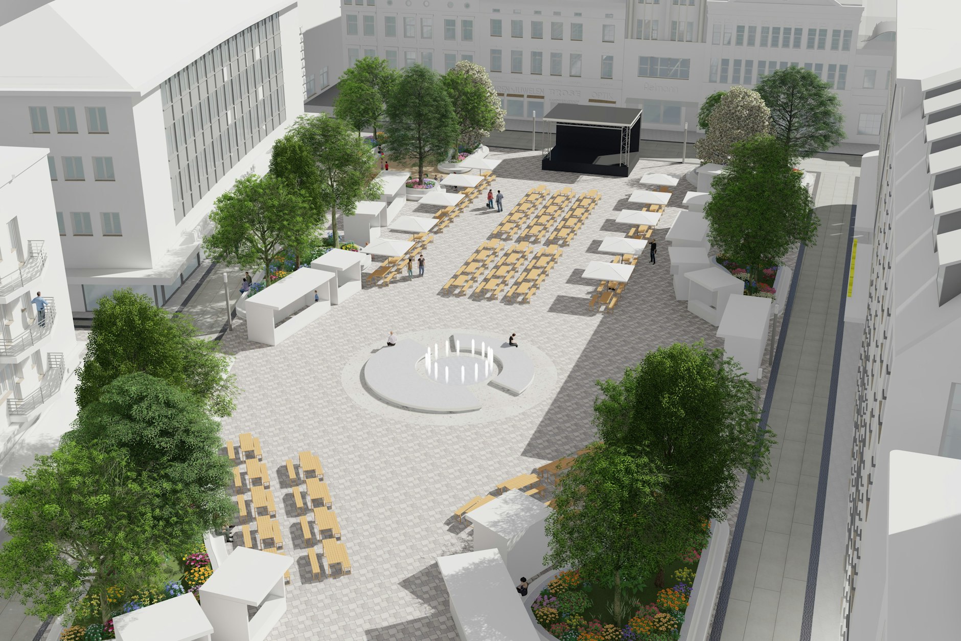 Die Neugestaltung des Spandauer Marktplatzes wird rund 5,6 Millionen Euro kosten.