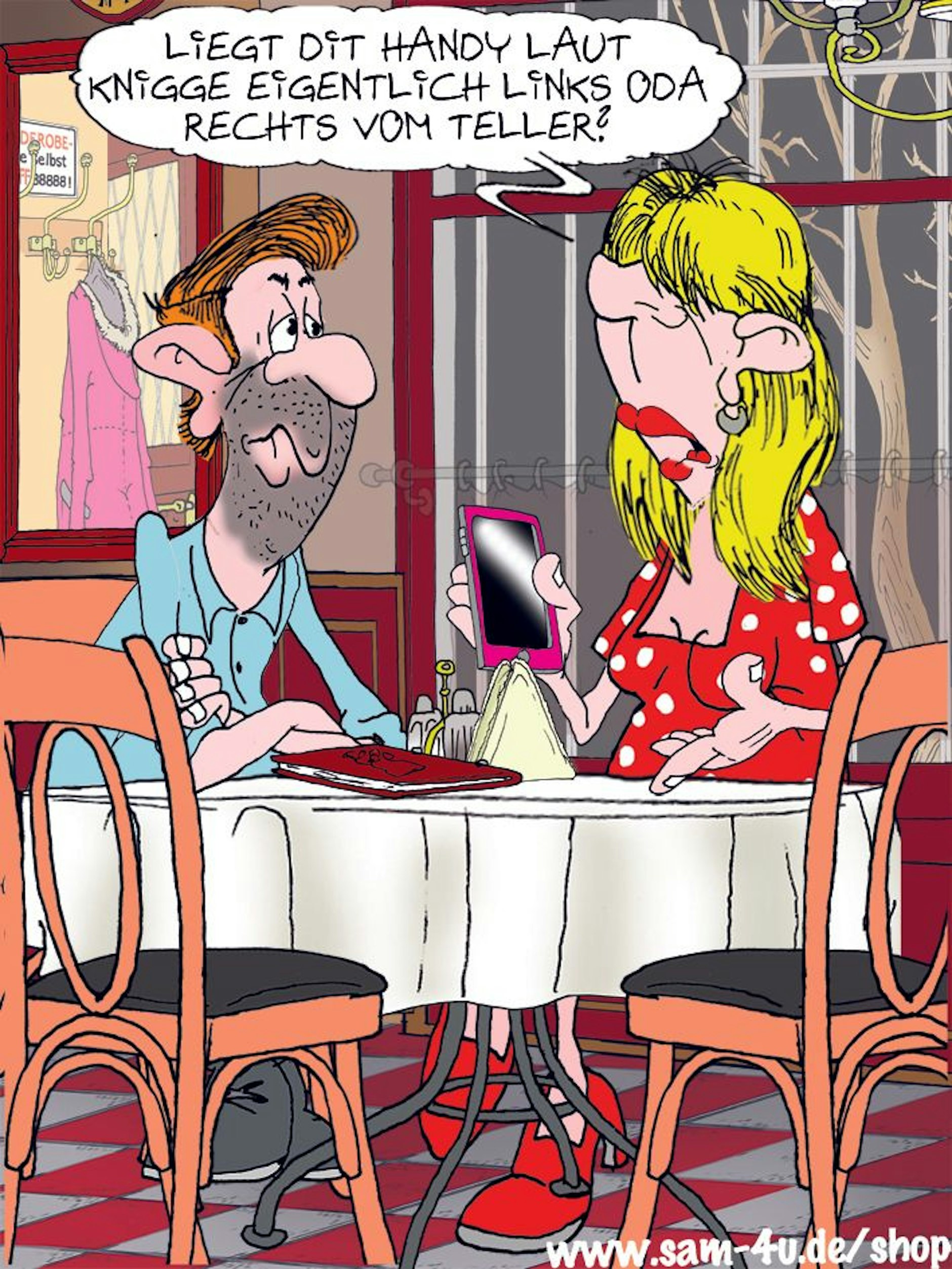 Der Cartoon des Tages kommt jeden Tag von unserem Zeichner Sam Paff aus Berlin.