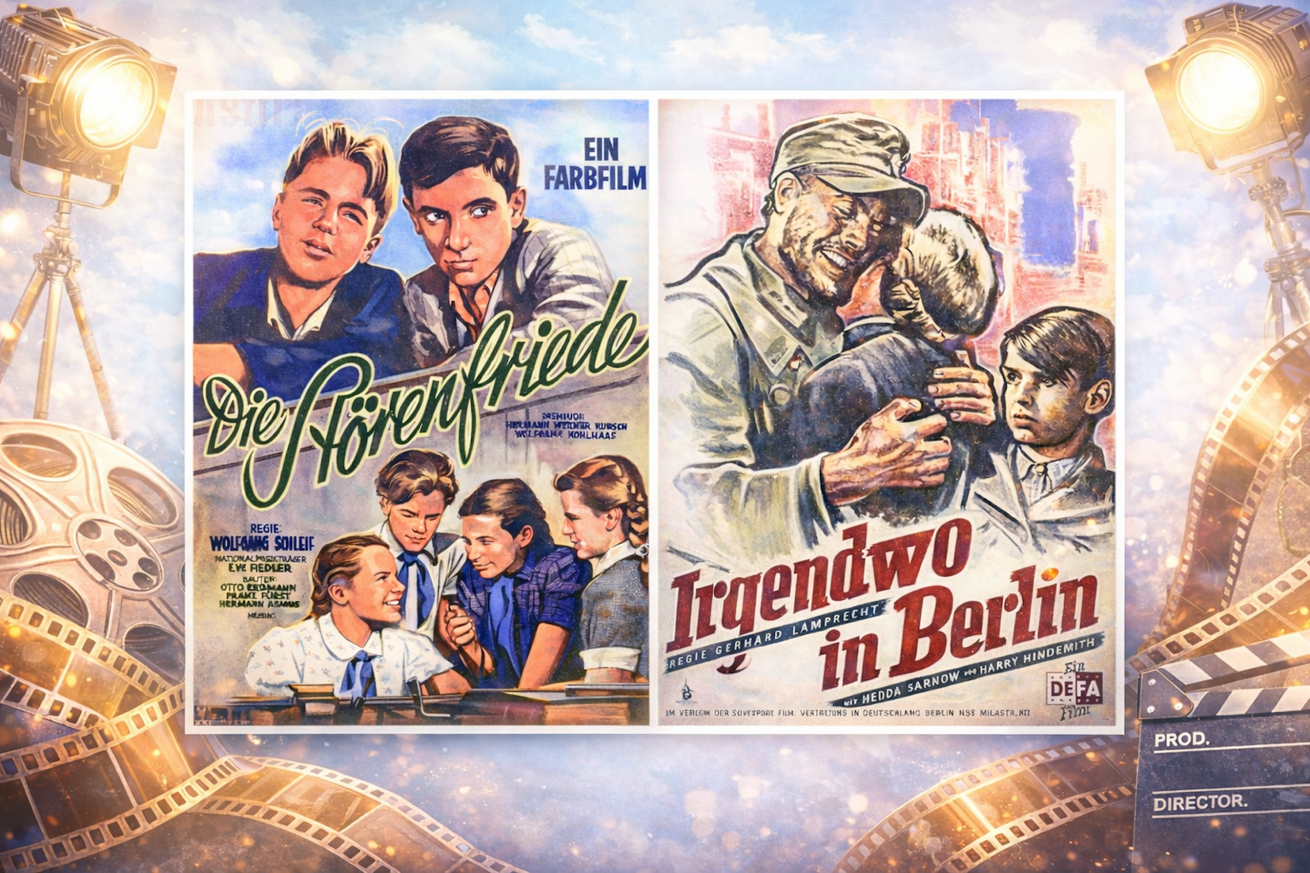 Die Defa-Filme „Irgendwo in Berlin“ (1946) und „Die Störenfriede“ (1953) wurden in den Jofa-Studios gedreht.