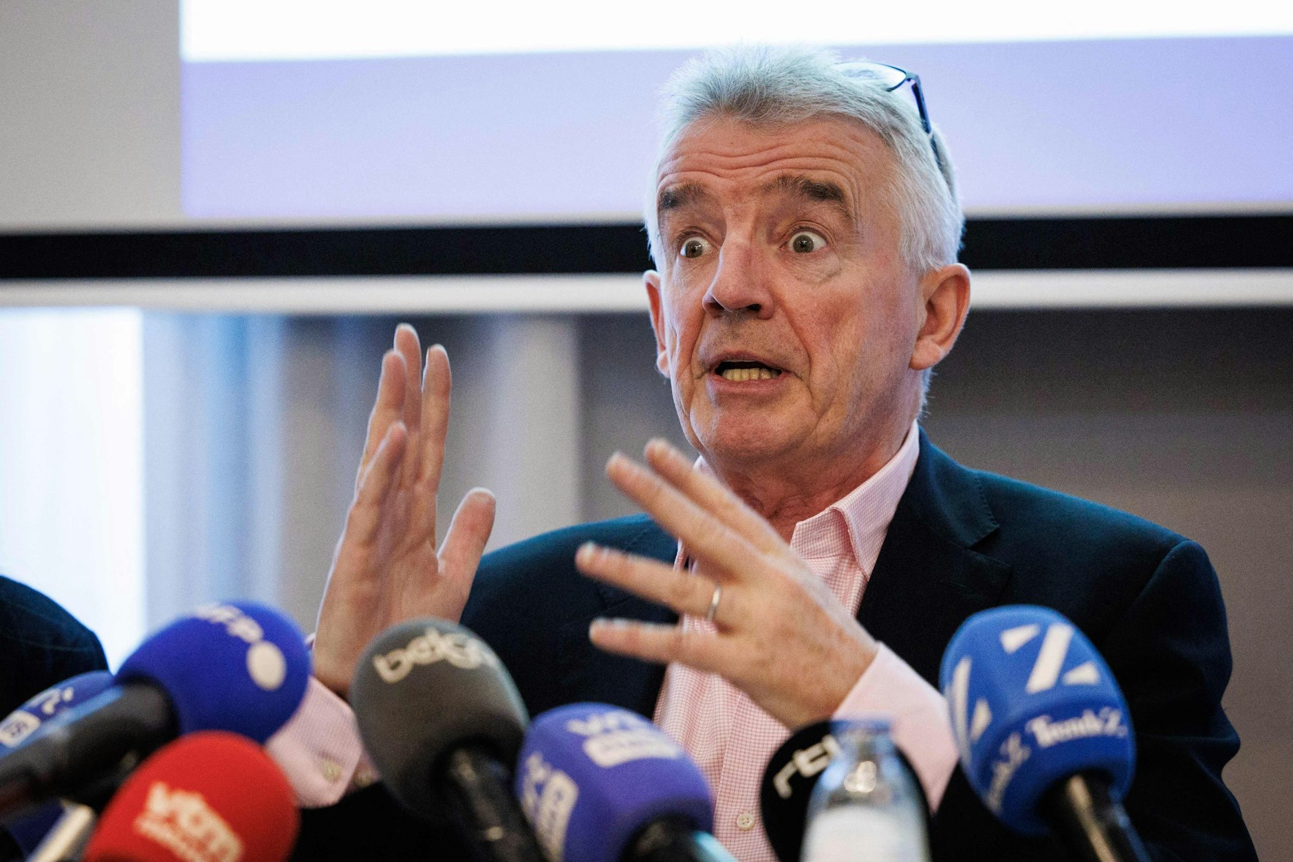 Ryanair-Chef Michael O'Leary bei einer Pressekonferenz