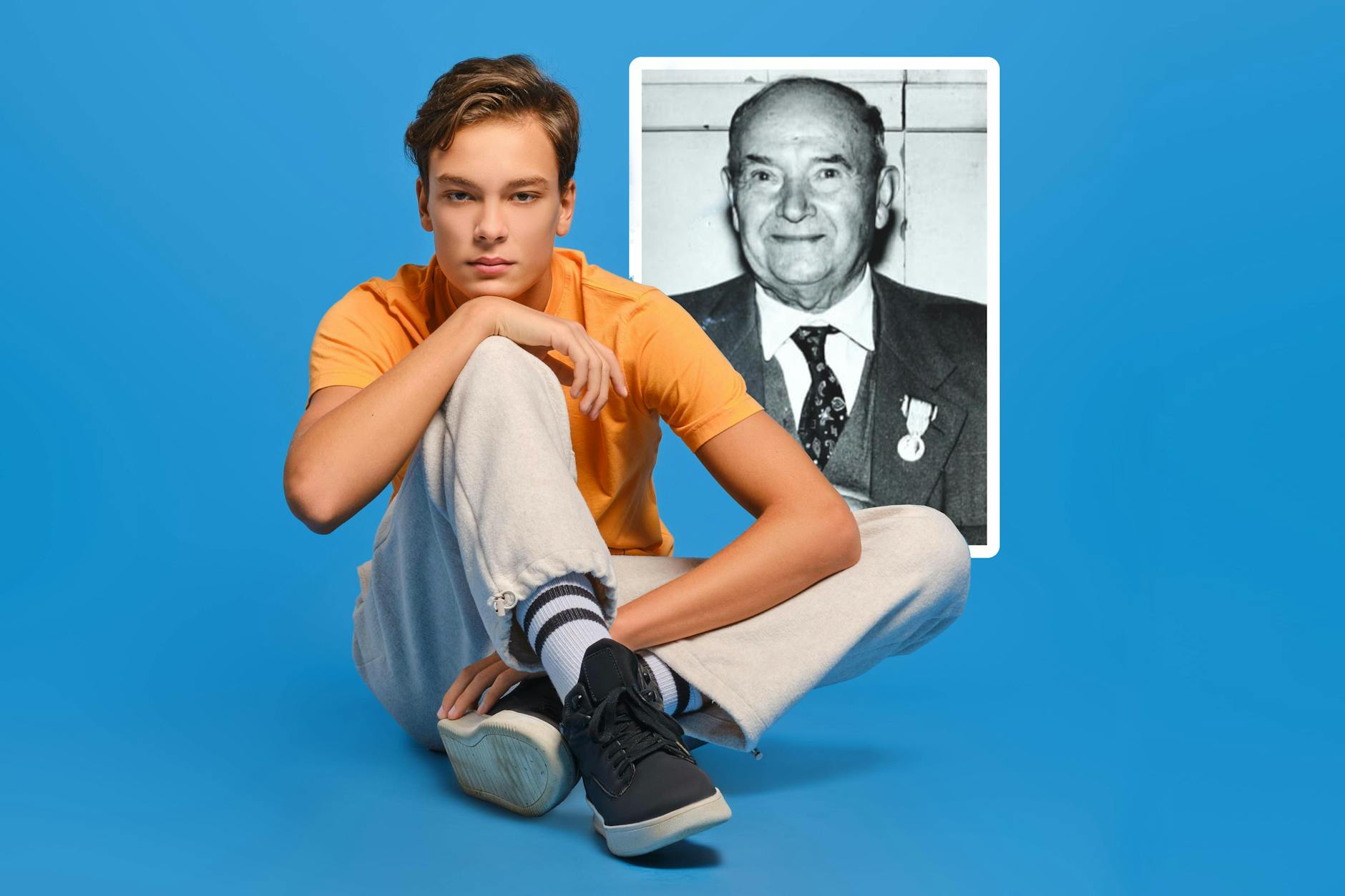 Die Jogginghose ist längst nicht mehr nur Sportlern vorbehalten. Kleines Foto: der Erfinder der Jogginghose, Émile Camuset