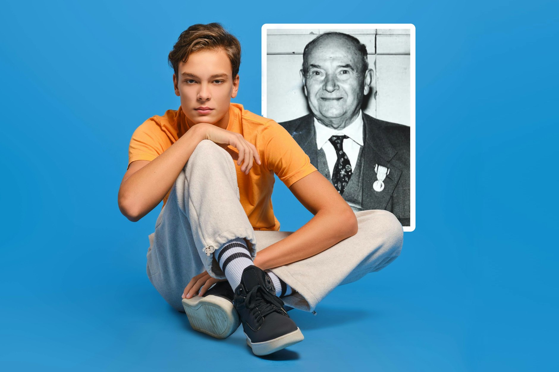 Die Jogginghose ist längst nicht mehr nur Sportlern vorbehalten. Kleines Foto: der Erfinder der Jogginghose, Émile Camuset