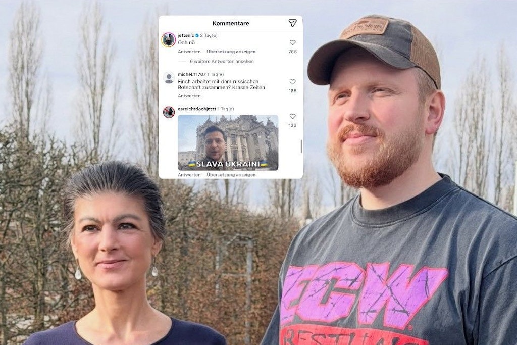 Podcast von Finch und Wagenknecht löst Shitstorm aus: „War Putin auch dabei?“