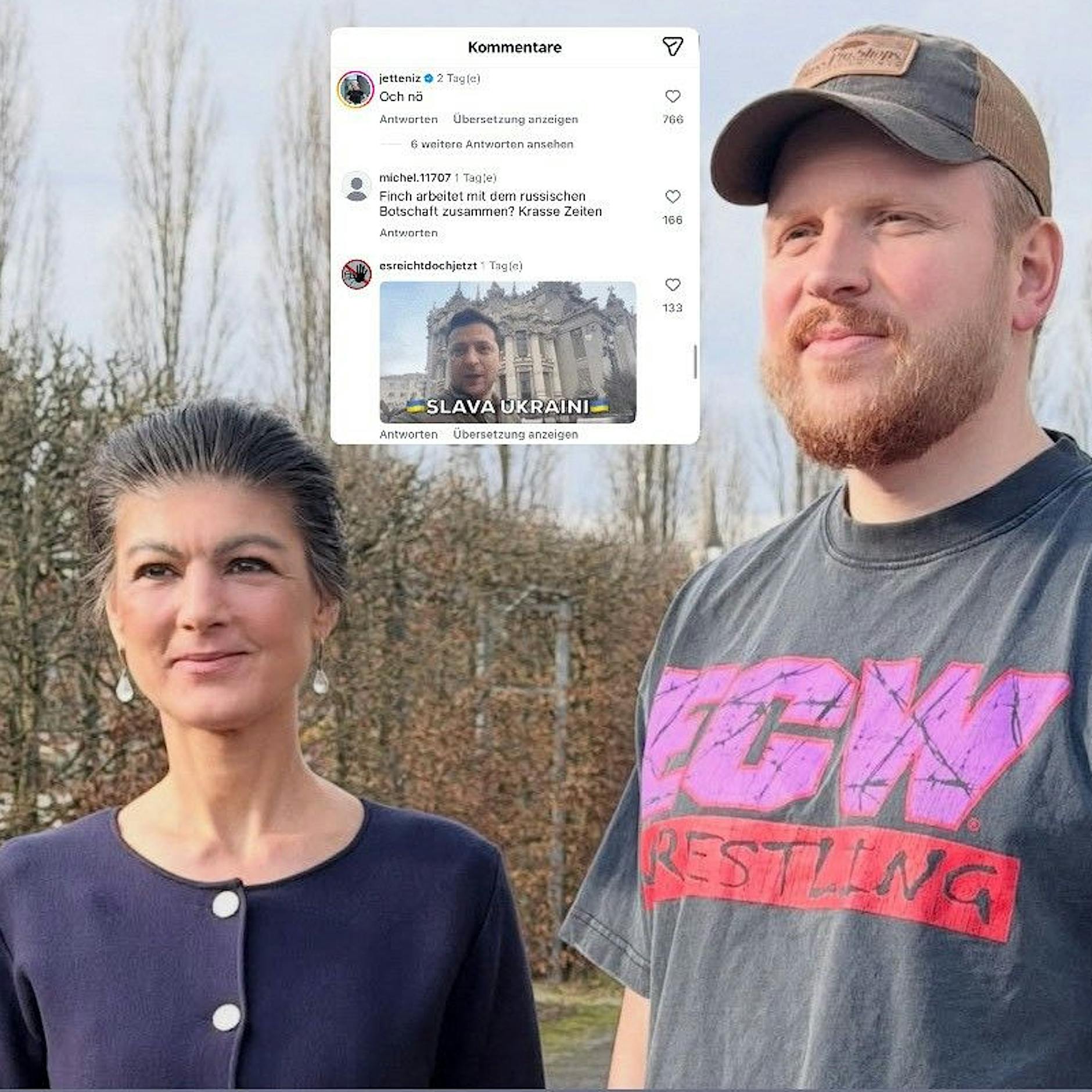 Podcast von Finch und Wagenknecht löst Shitstorm aus: „War Putin auch dabei?“