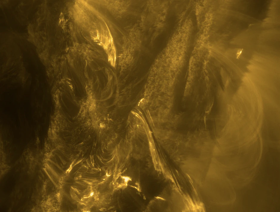 Aufnahme von Sonnenstürmen.