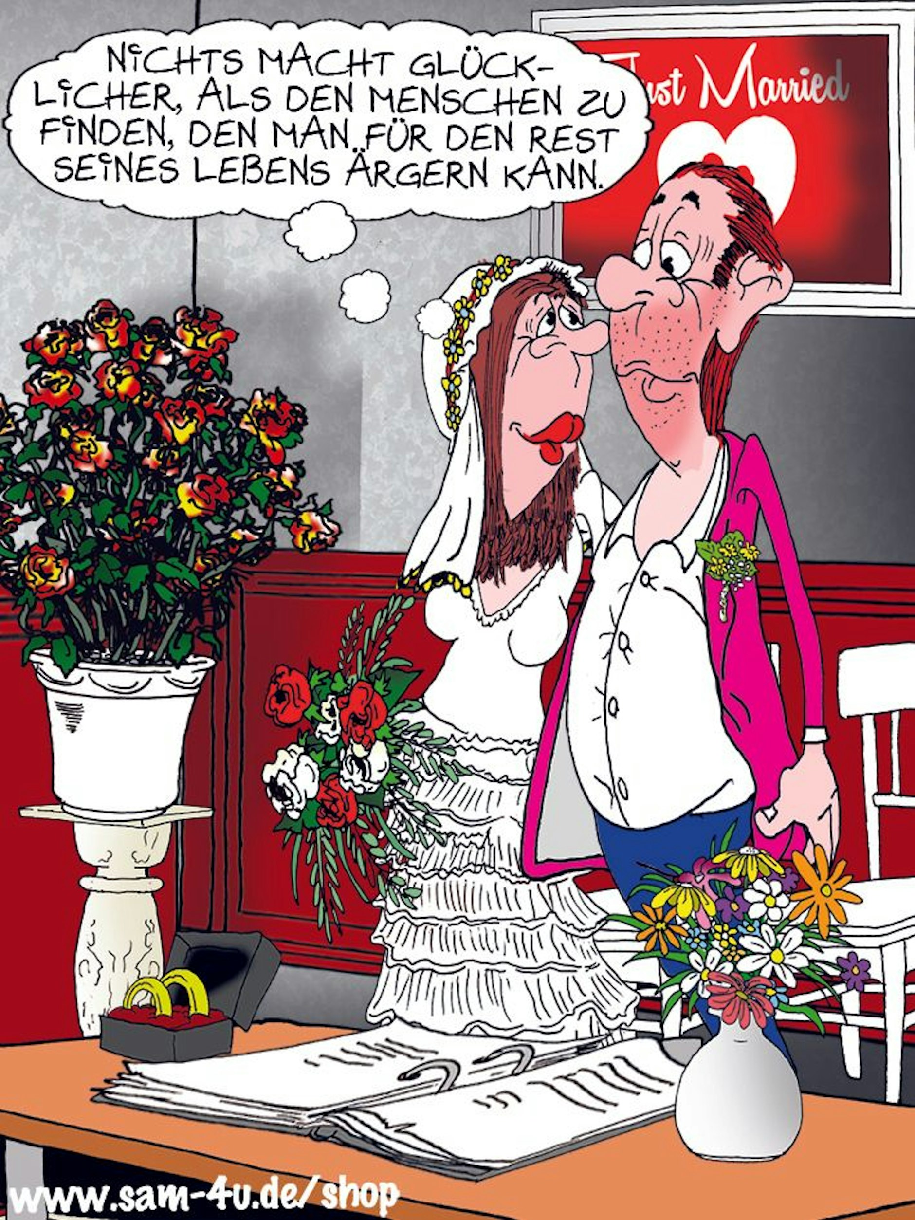 Der Cartoon des Tages kommt auch heute von unserem Zeichner Sam Paff aus Berlin.