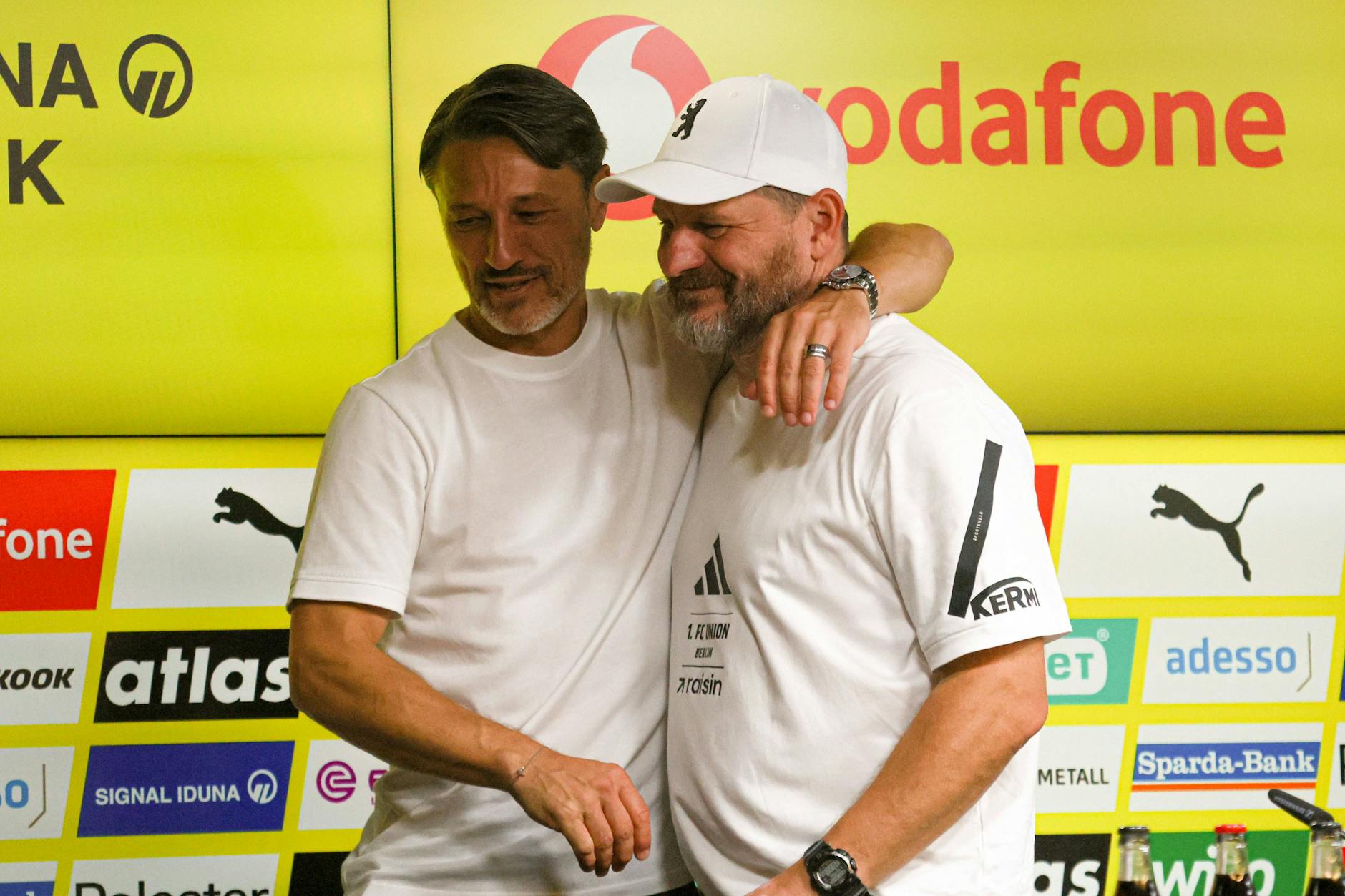 Zwei, die sich schätzen und mögen: Dortmund-Trainer Niko Kovac (l.) und Steffen Baumgart