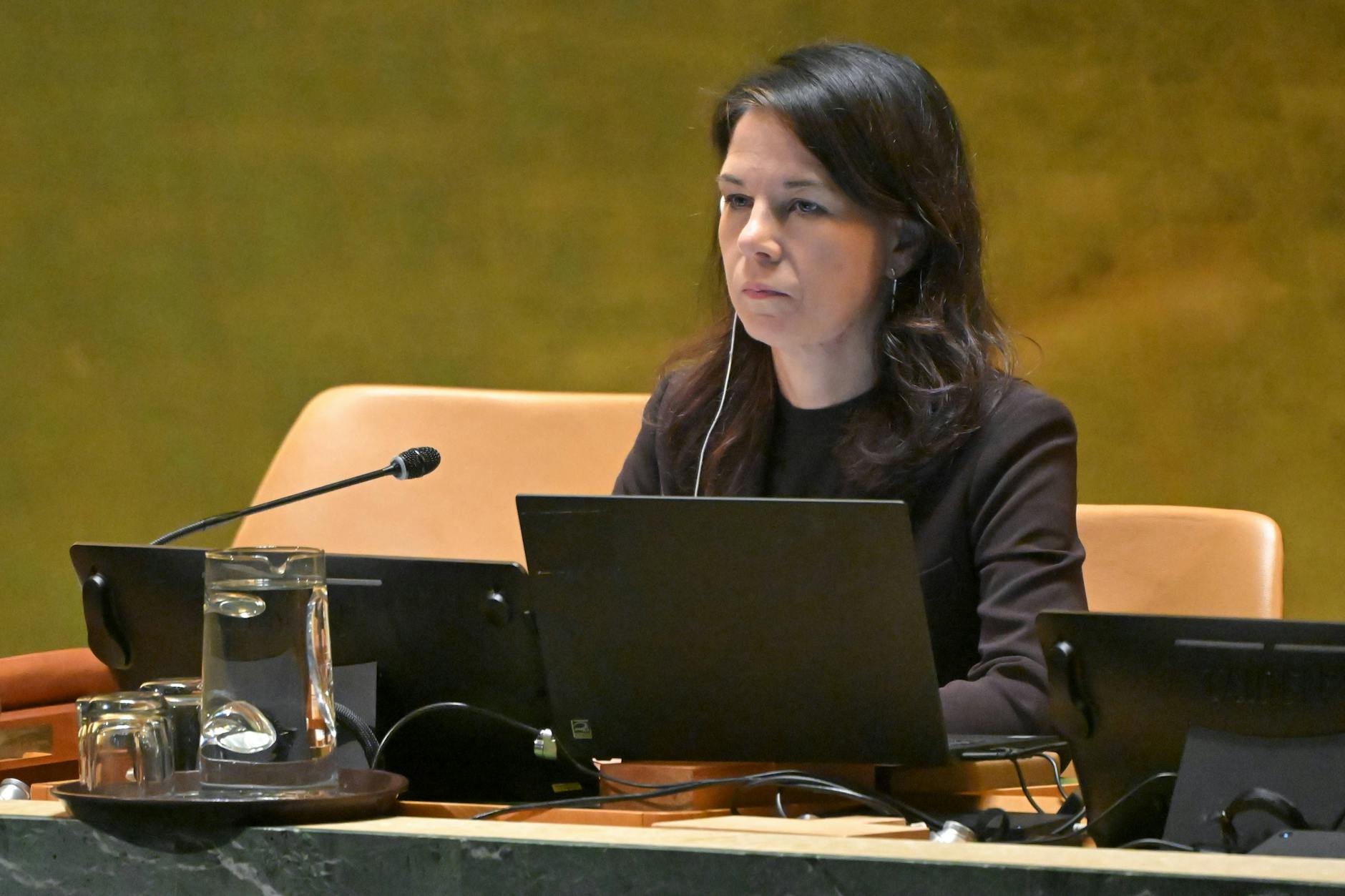 Baerbock in ihrer neuen Position bei der Uno