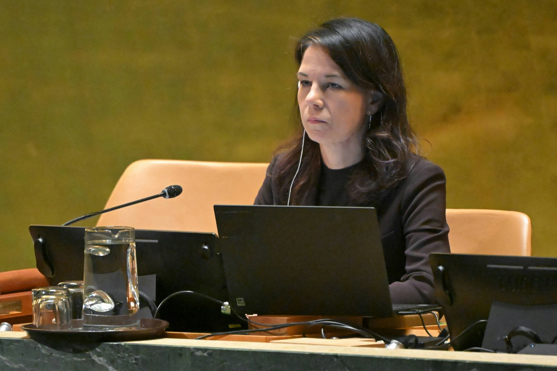 Baerbock in ihrer neuen Position bei der Uno