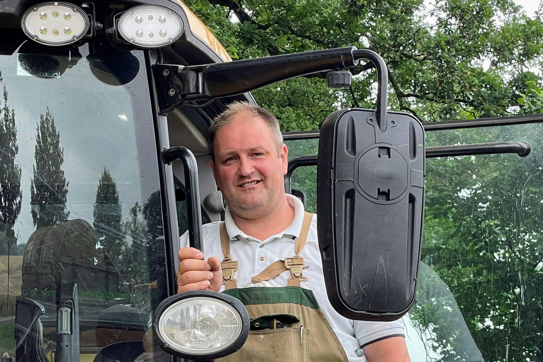 Mario Ortlieb, Landwirt aus der Prignitz und Organisator der Bauernproteste am 23. Januar am Berliner Ring: „Hier ist ja nichts mehr sicher.“