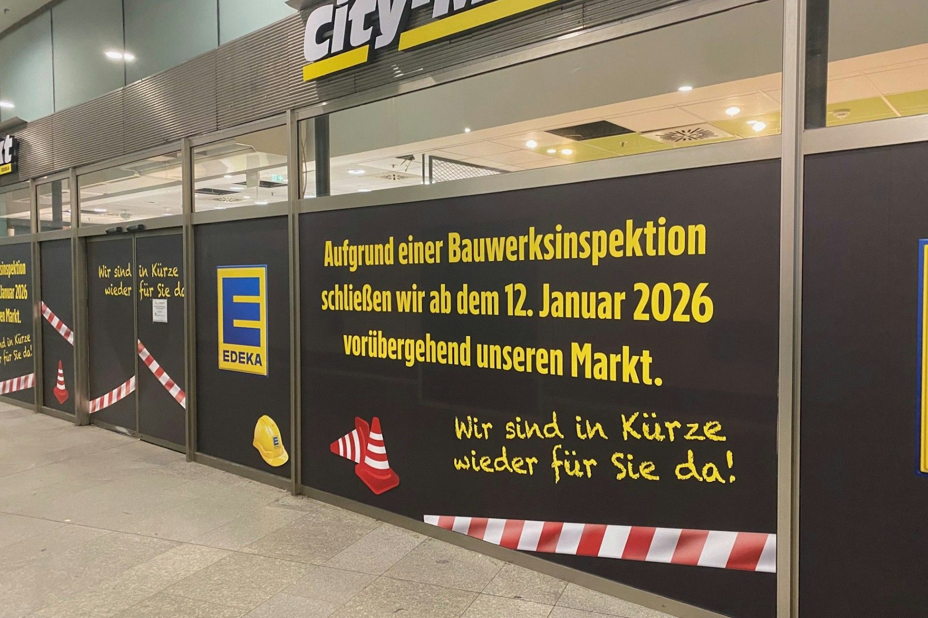 Der beliebte Edeka City-Markt ist aktuell geschlossen.