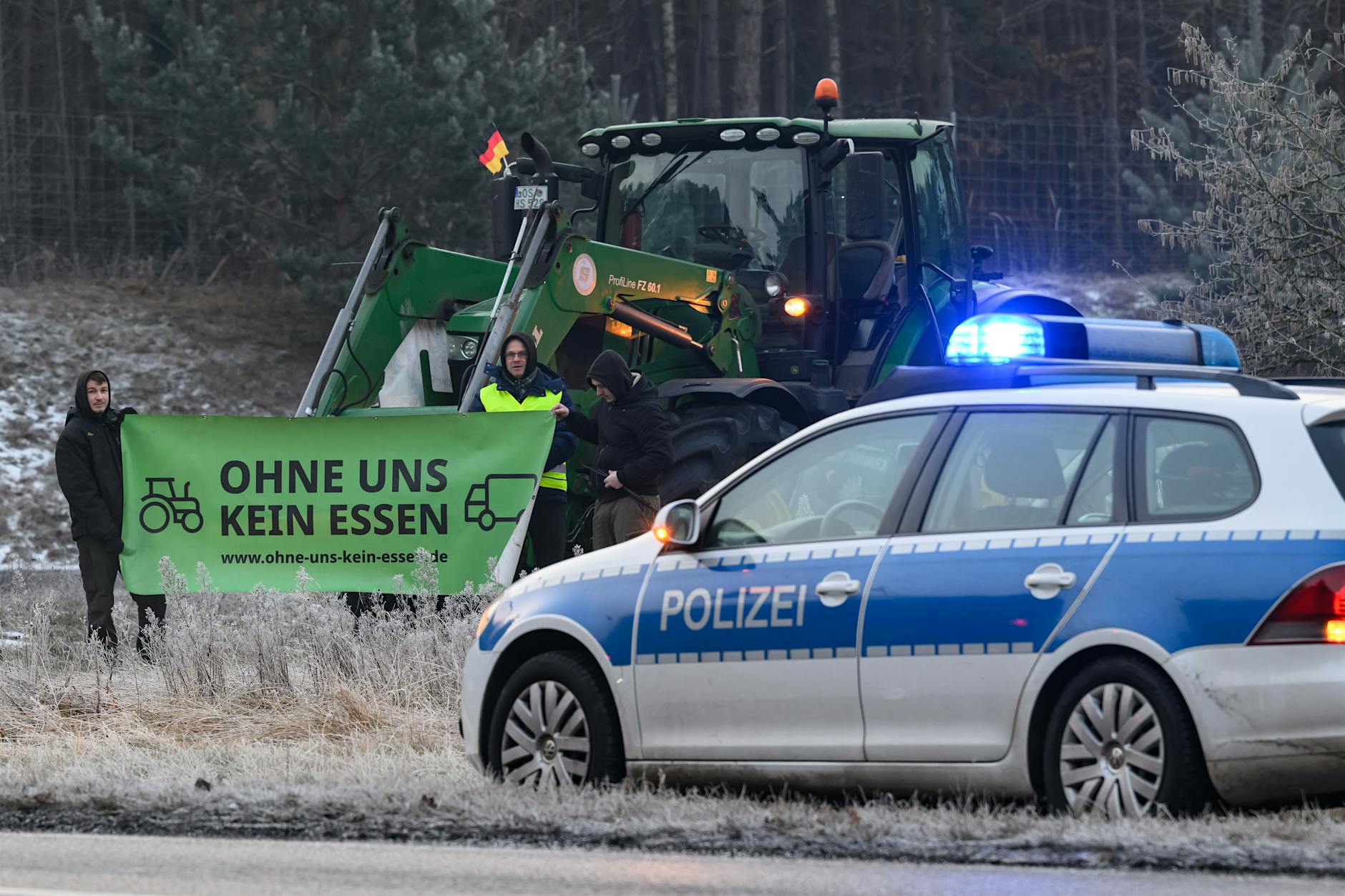 Bauernproteste in Berlin – massive Blockaden auf dem Berliner Ring