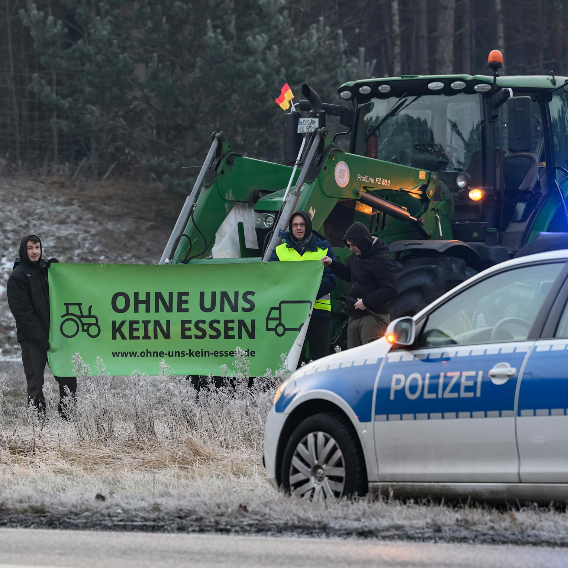 Bauernproteste in Berlin – massive Blockaden auf dem Berliner Ring