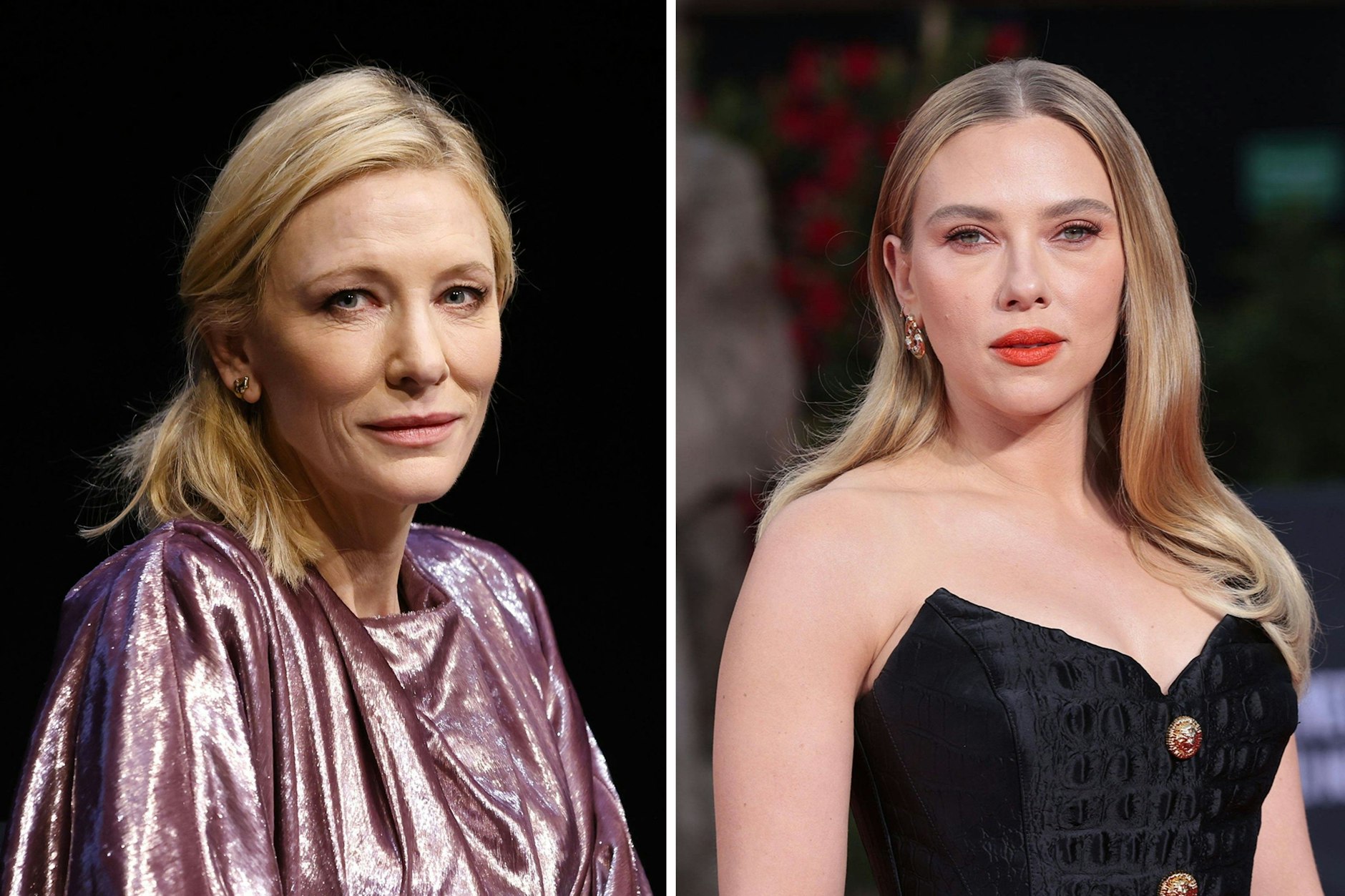 Protestieren nun gegen den Einsatz von KI: Cate Blanchett (l.) und Scarlett Johansson.