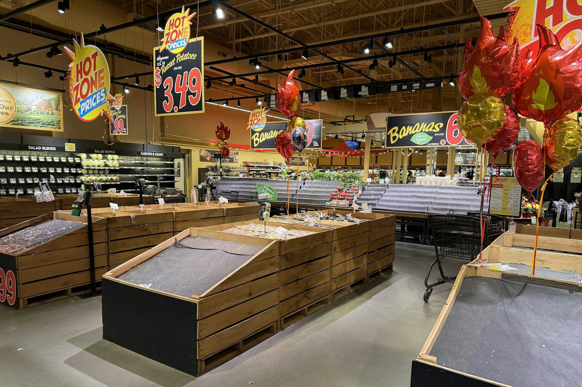 Vor einem einbrechenden Wintersturm sind die Regale in US-Supermärkten leer geräumt.