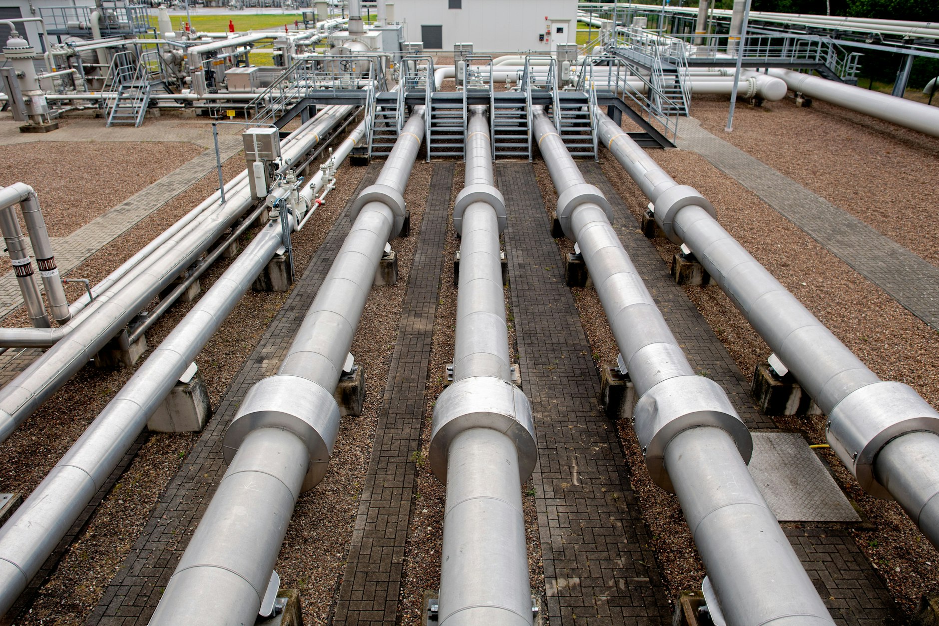 Deutschlands größter Gasspeicher in Rehden, Niedersachsen, ist zurzeit (Stand Samstag) nur zu 10,8 Prozent gefüllt. (Symbolbild)