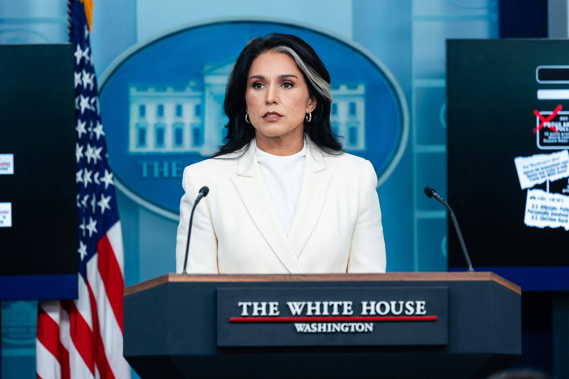 Tulsi Gabbard, Direktorin des Nationalen Nachrichtendienstes der USA, ist höchst umstritten.