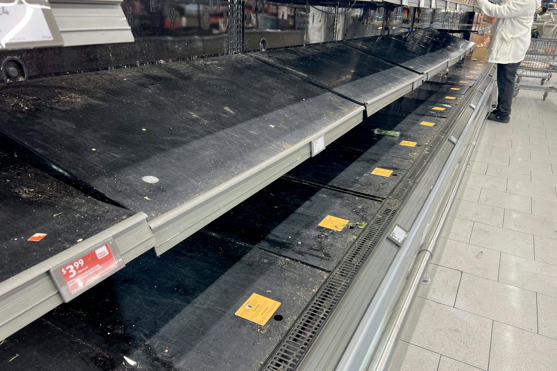 Dieser Supermarkt in Washington D.C. ist komplett leer geräumt.