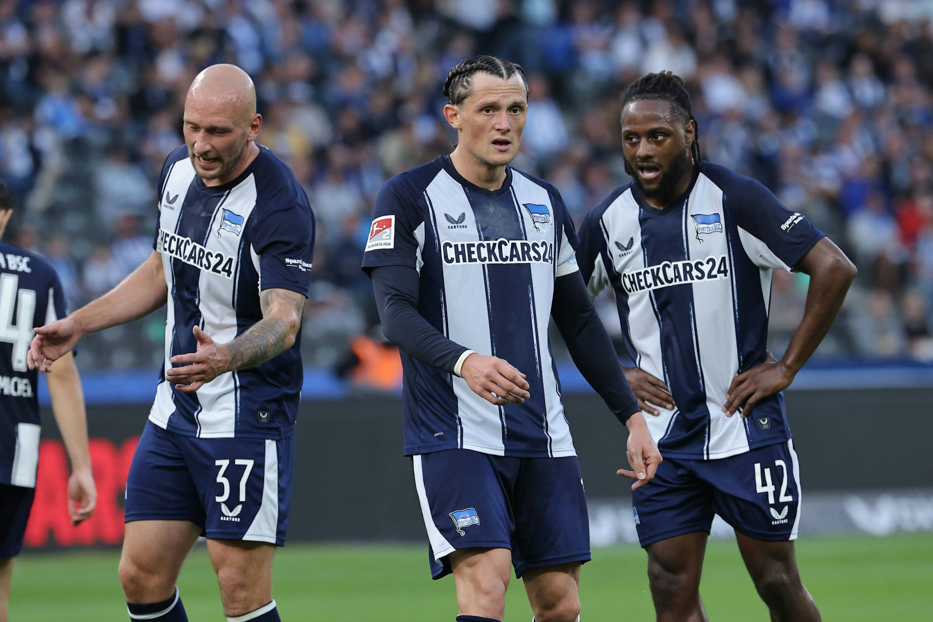Ohne Neuzugang müssen Toni Leistner, Fabian Reese und Deyovaisio Zeefuik für Hertha BSC in der Rückrunde liefern.