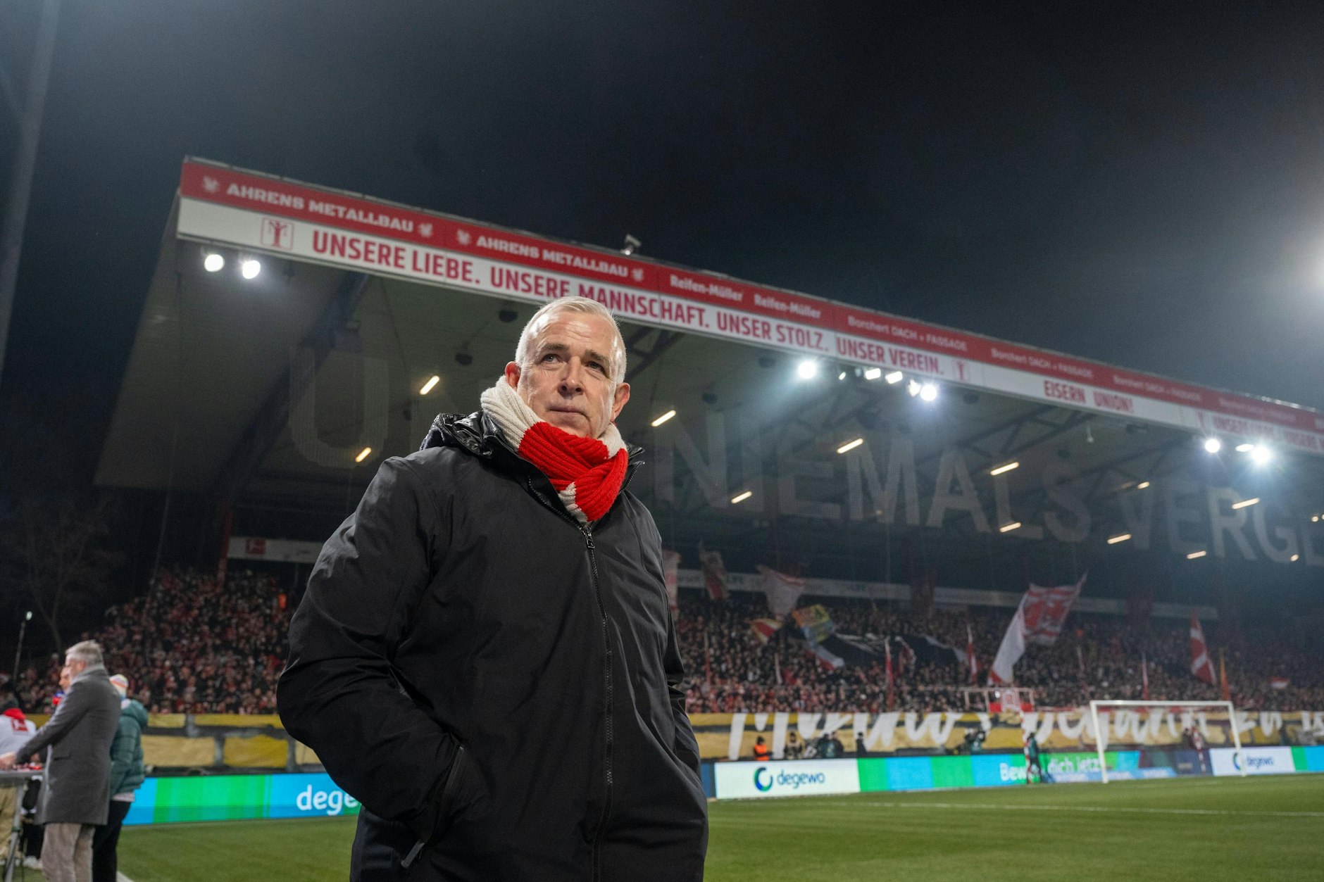 Präsident Dirk Zingler und der 1. FC Union Berlin wollen auch in diesem Jahr den Klassenerhalt in der Bundesliga feiern.