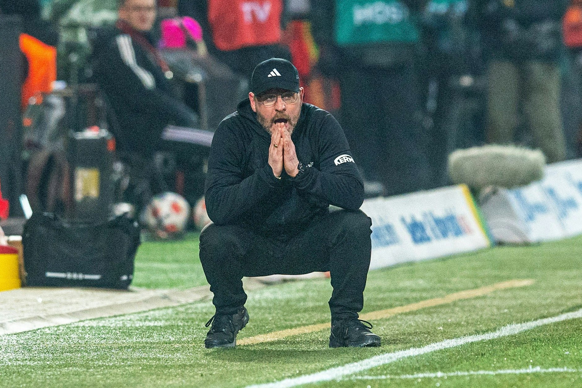 Union-Trainer Steffen Baumgart litt gegen den BVB besonders in der ersten Halbzeit, als Union mehrere Chancen gegen den BVB vergab.