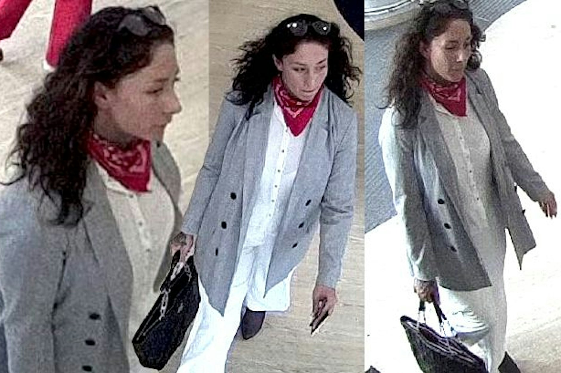 Weiße Hose, weiße Bluse, aber hinter der scheinbaren Seriosität steckt kriminelle Energie.