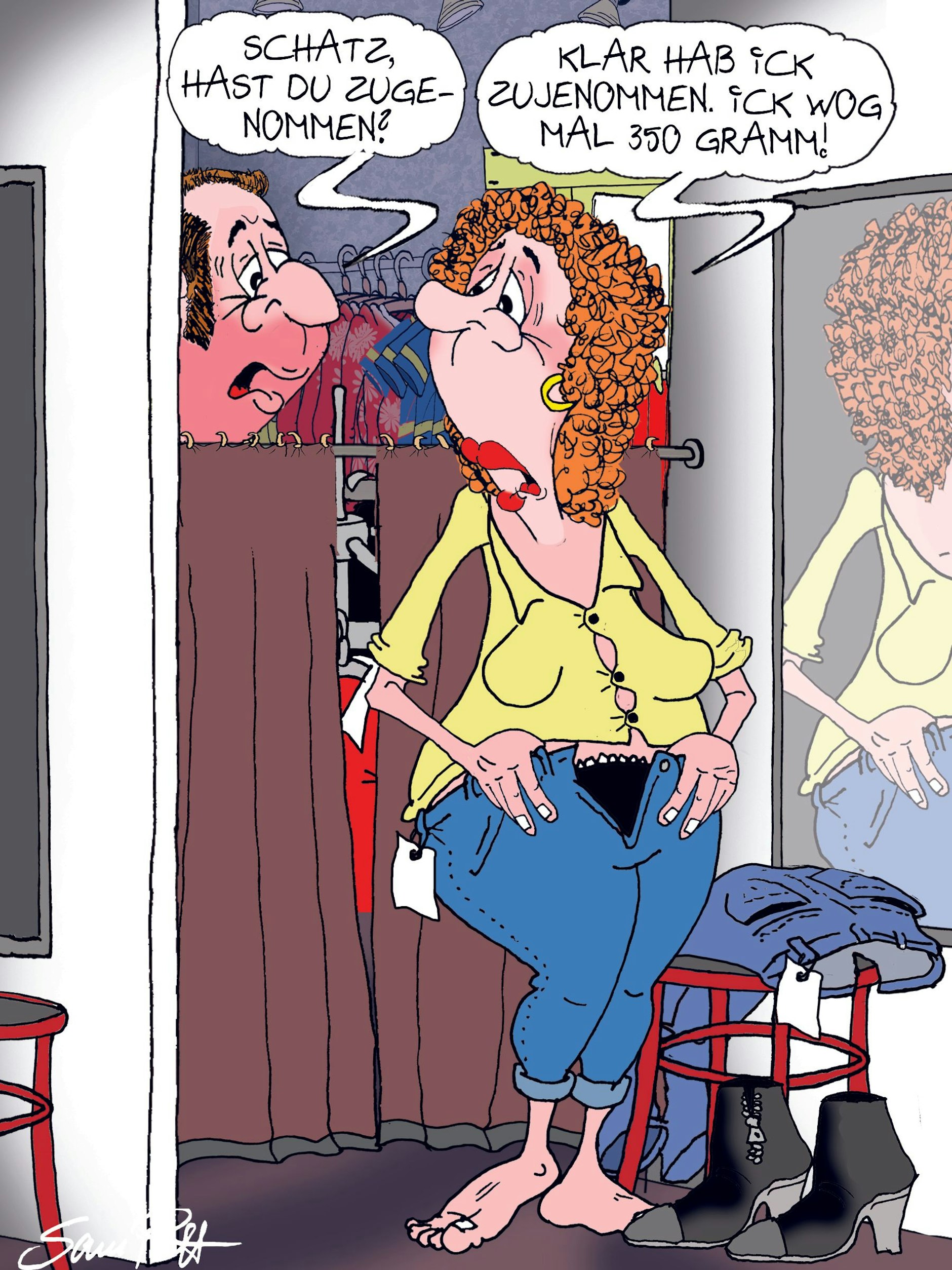 Der Cartoon des Tages bietet Ihnen auch heute wieder herrlichen Berliner Humor von unserem Zeichner Sam Paff aus Berlin.