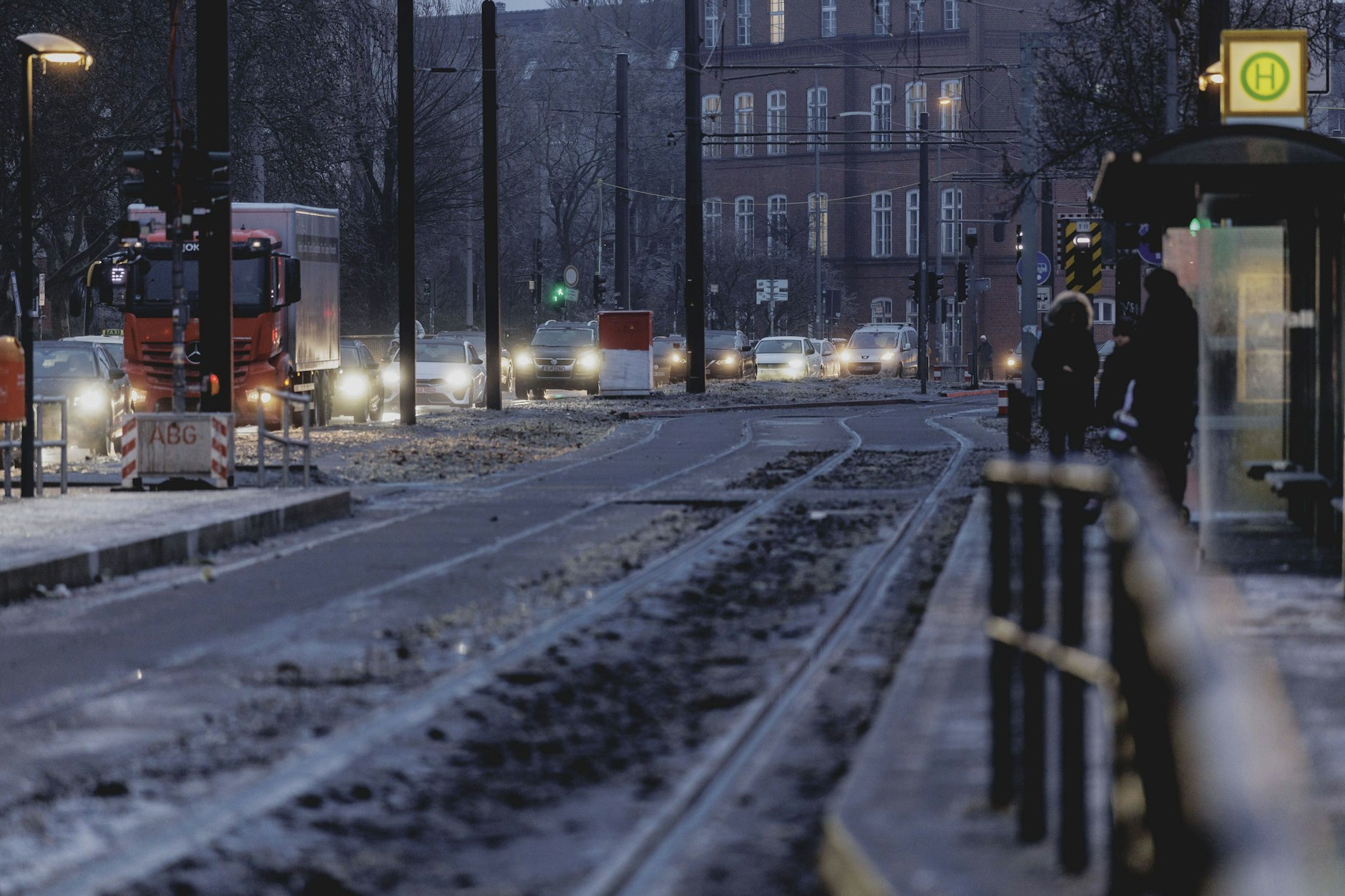 Vereiste Tram-Gleise sind in den vergangenen Tagen Realität in Berlin.