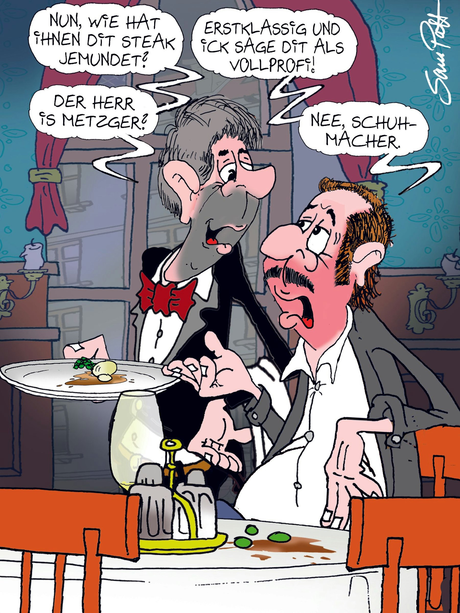 Der Cartoon des Tages von Zeichner Sam Paff sorgt in unserer Rubrik Witz des Tages jeden Tag für beste Unterhaltung.