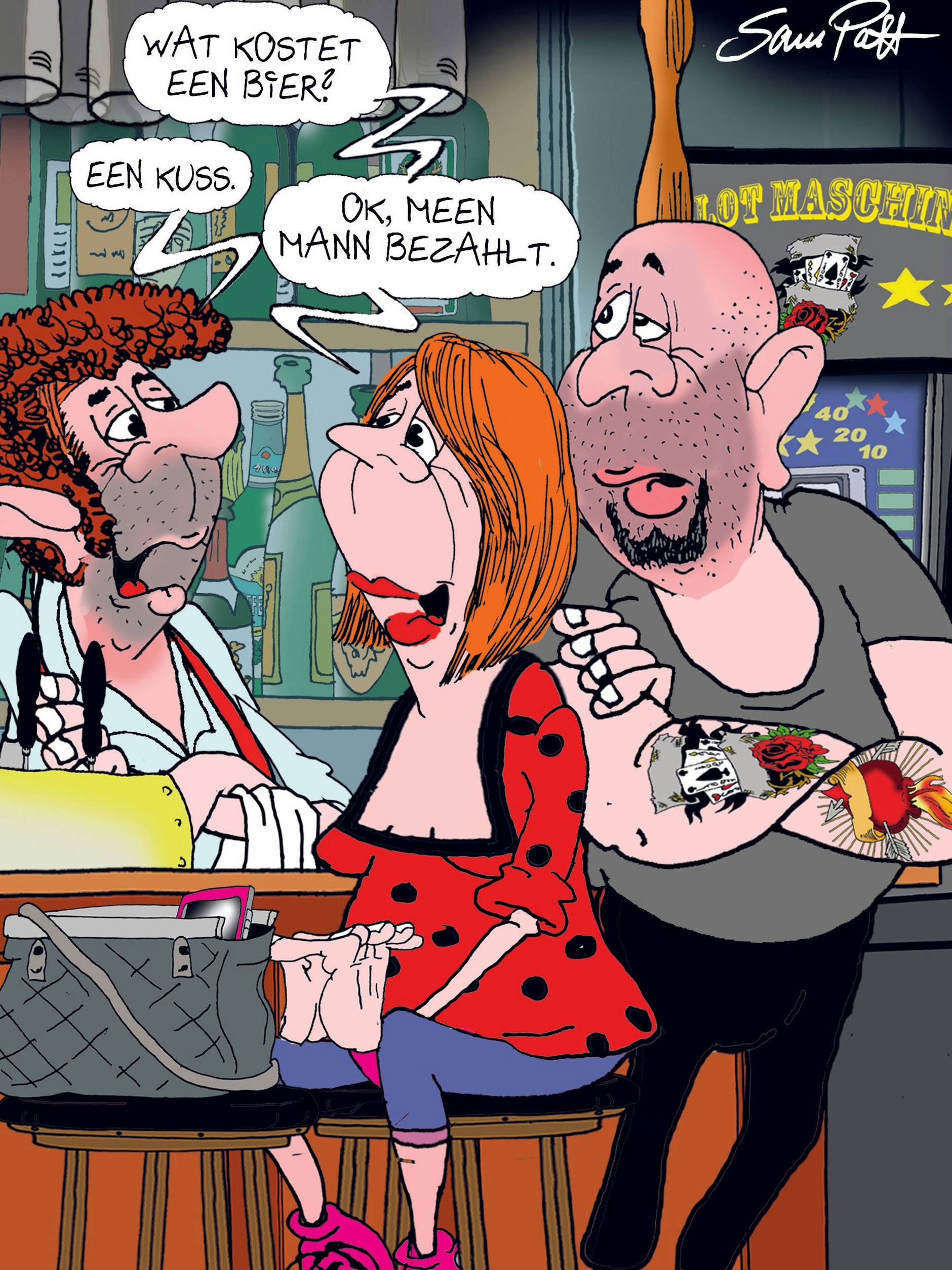 Der Cartoon des Tages entführt Sie jeden Tag in die Welt des Berliner Humors. Zeichner Sam Paff gibt dafür alles!