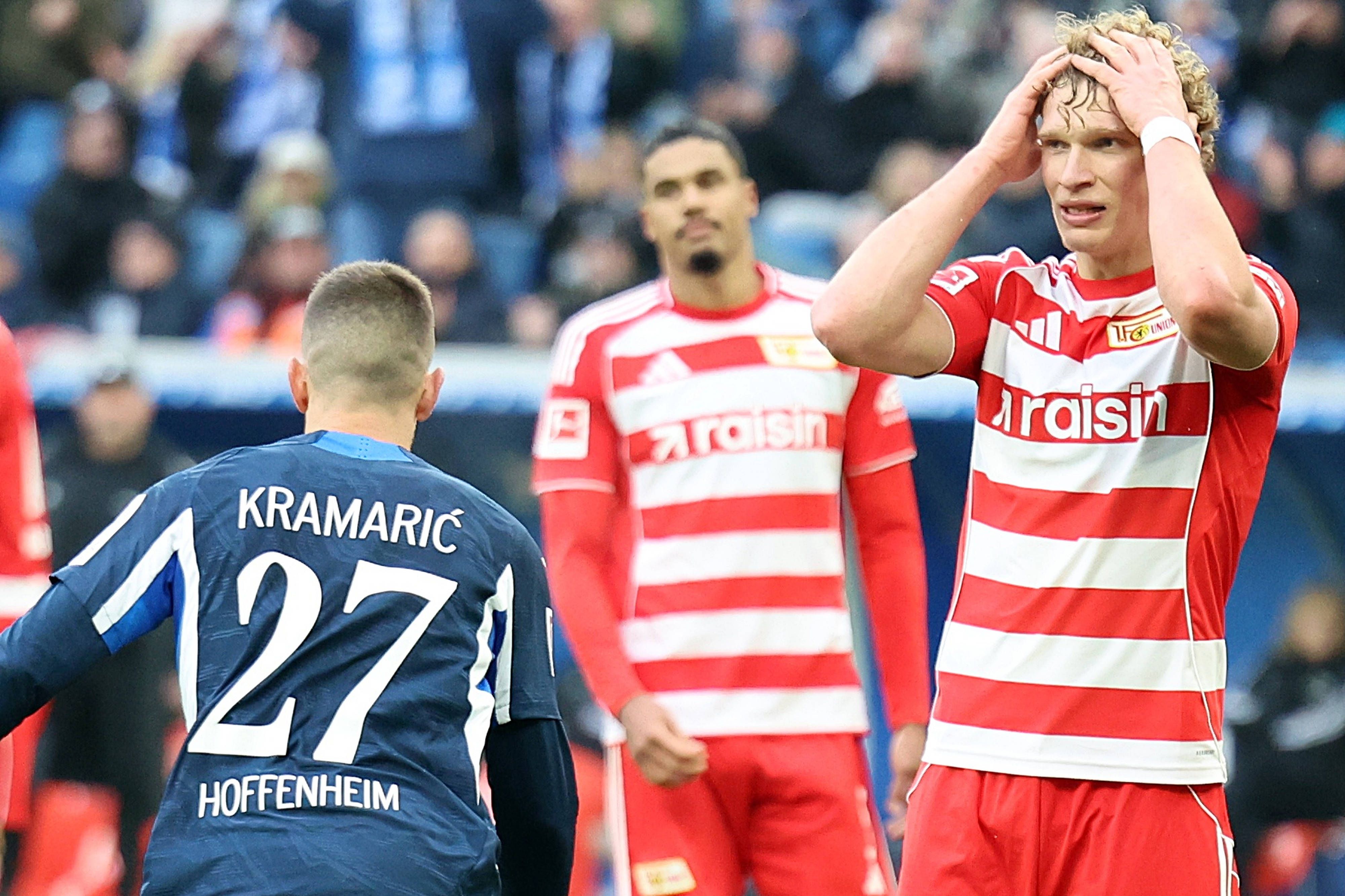 Noch kein Sieg 2026: 1. FC Union Berlin verliert auch bei der TSG Hoffenheim