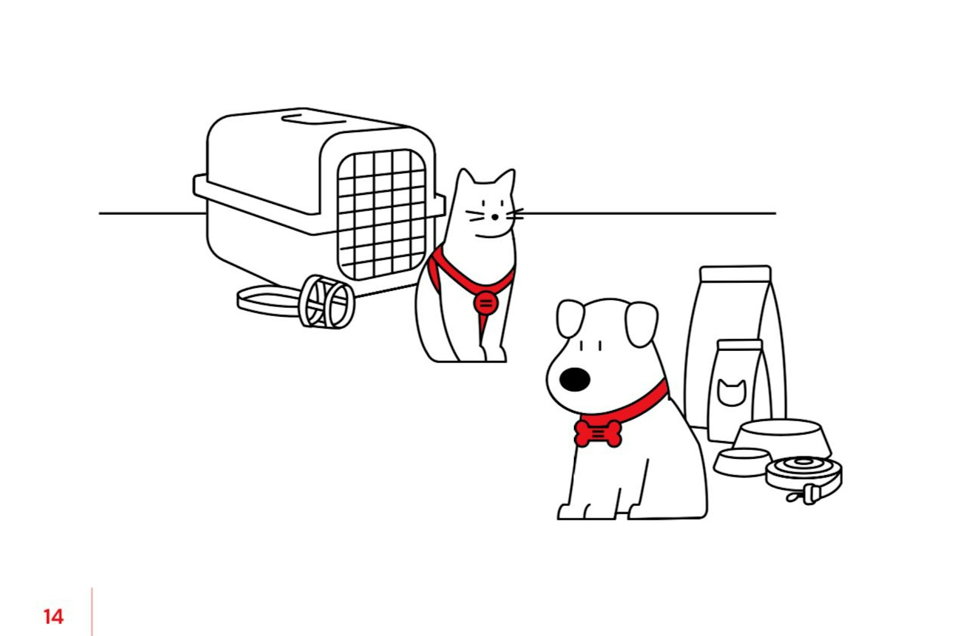 Im Evakuierungsfall müssen auch Haustiere gut vorbereitet sein.