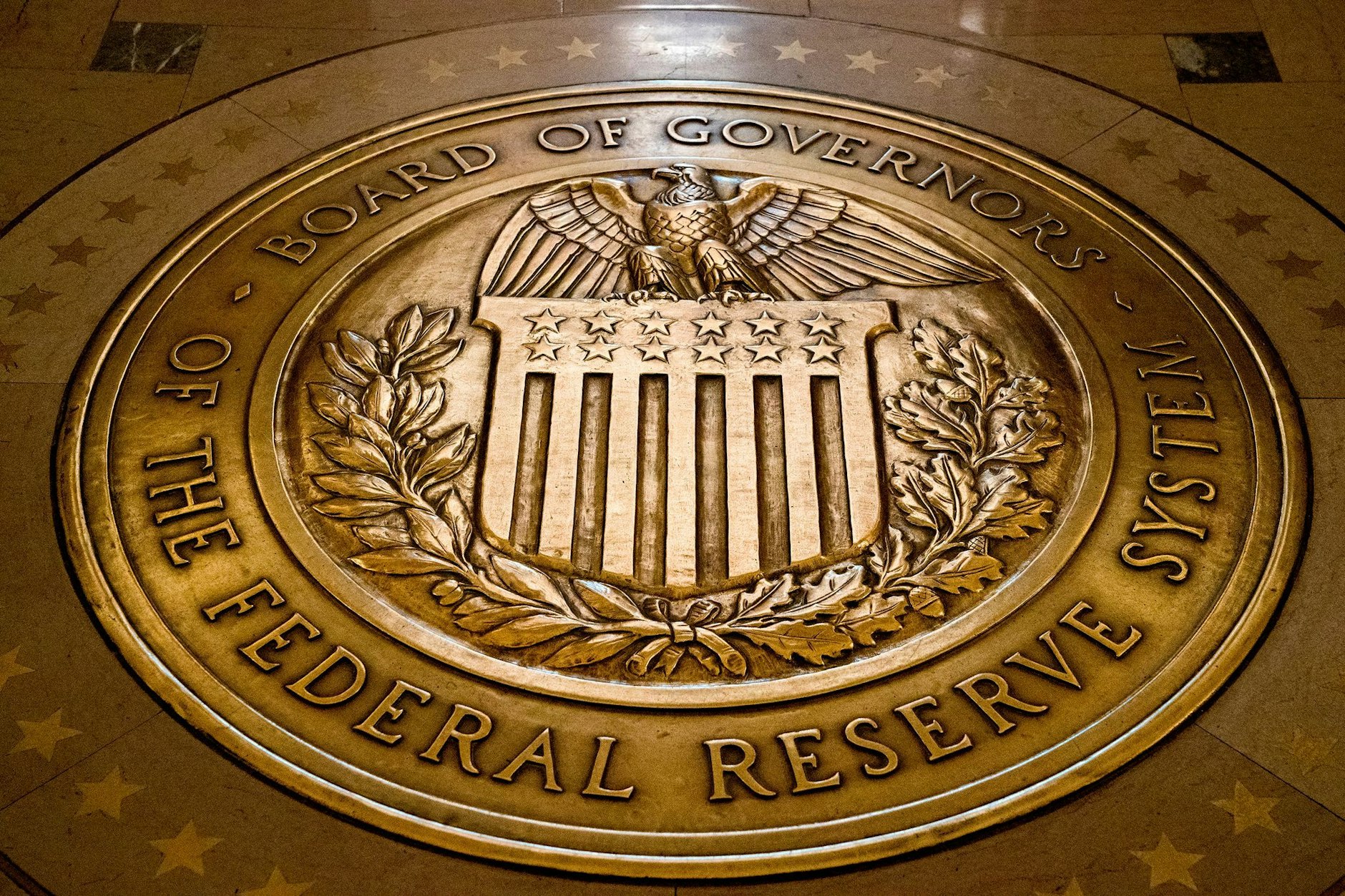 Das Siegel des Gouverneursrats der US-Notenbank Federal Reserve.