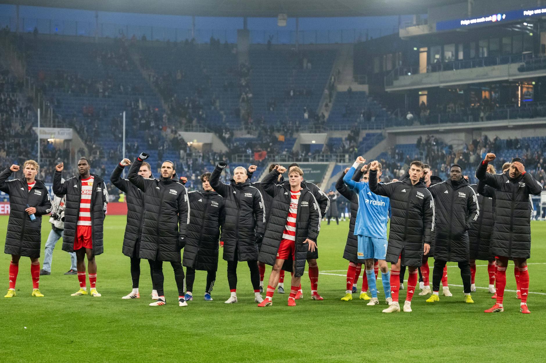 Der Frust über das 1:3 bei der TSG Hoffenheim ist nach dem Abpfiff allen Spielern des 1. FC Union Berlin ins Gesicht geschrieben.